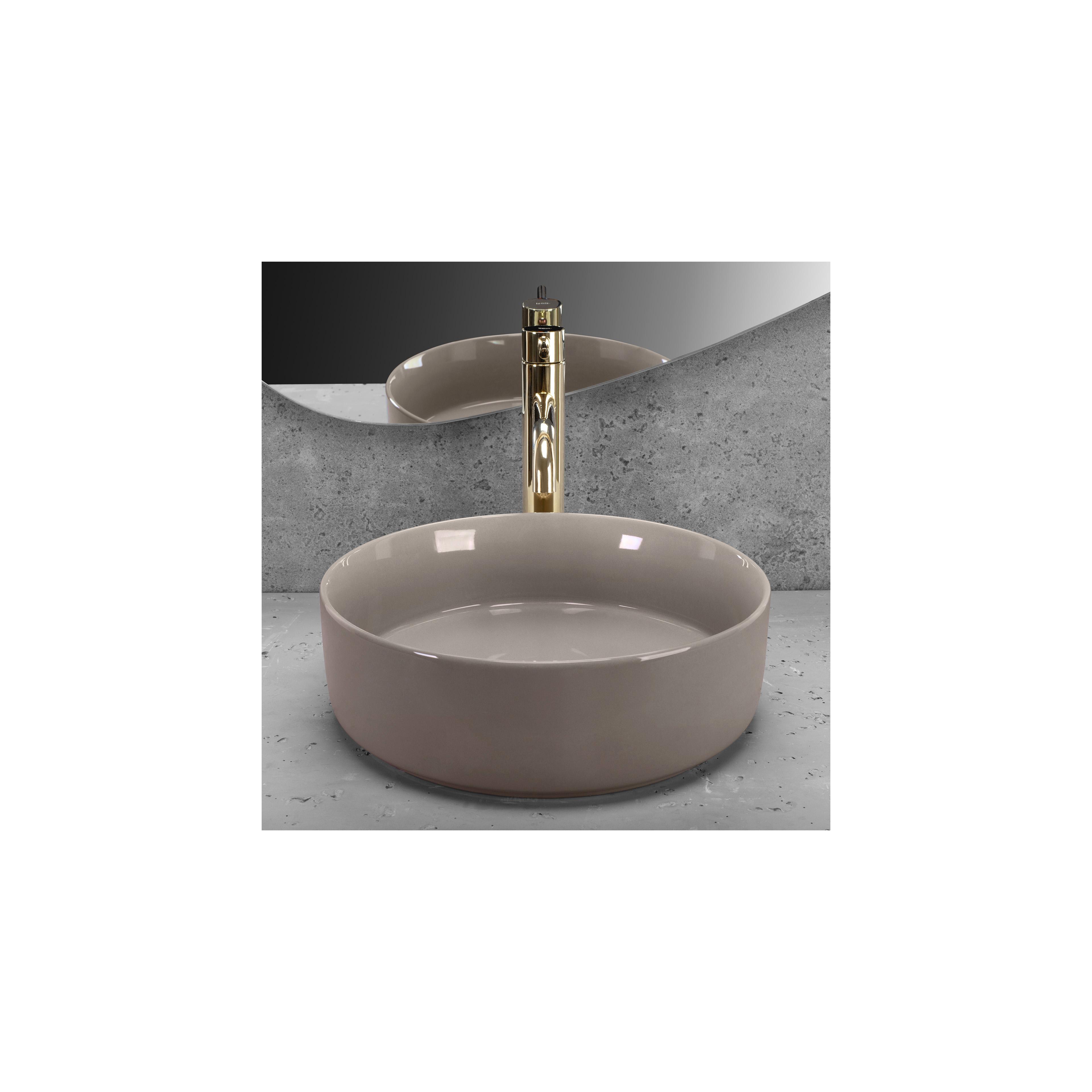 Aufsatzwaschbecken Rea Sami Beige Shiny