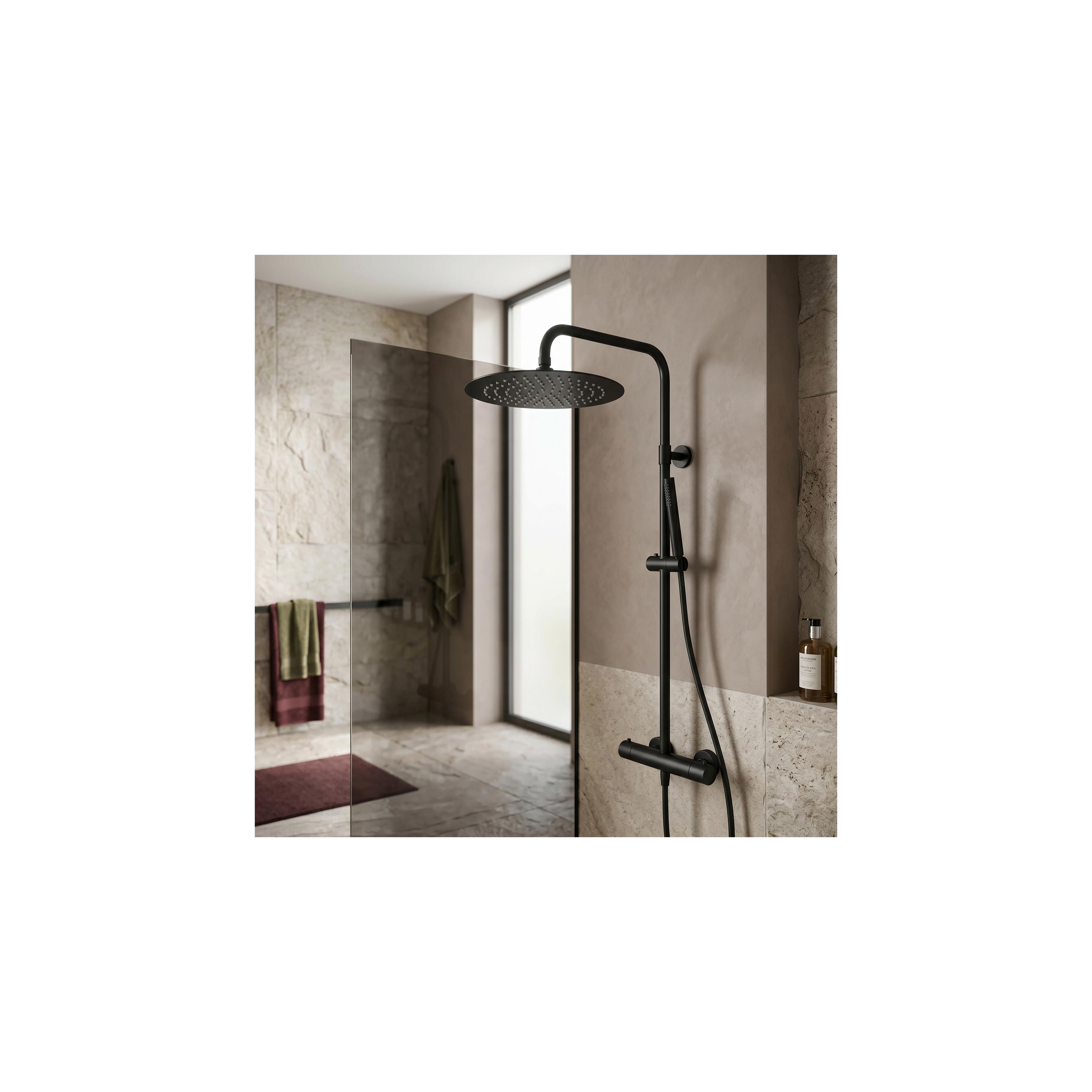 Кръгла душ глава REA JS-P014B 30cm Black