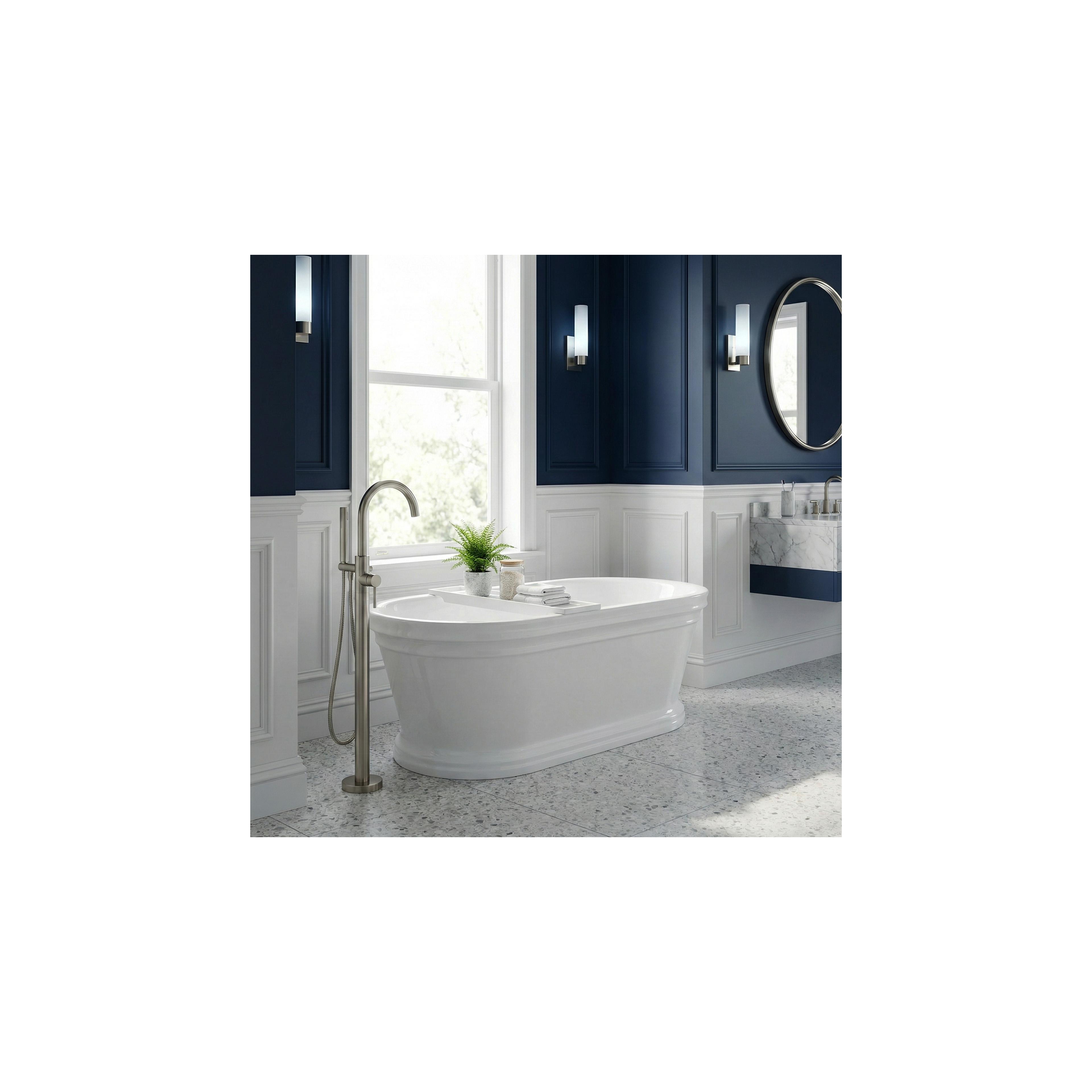 Freistehende Acrylbadewanne Olivia 170