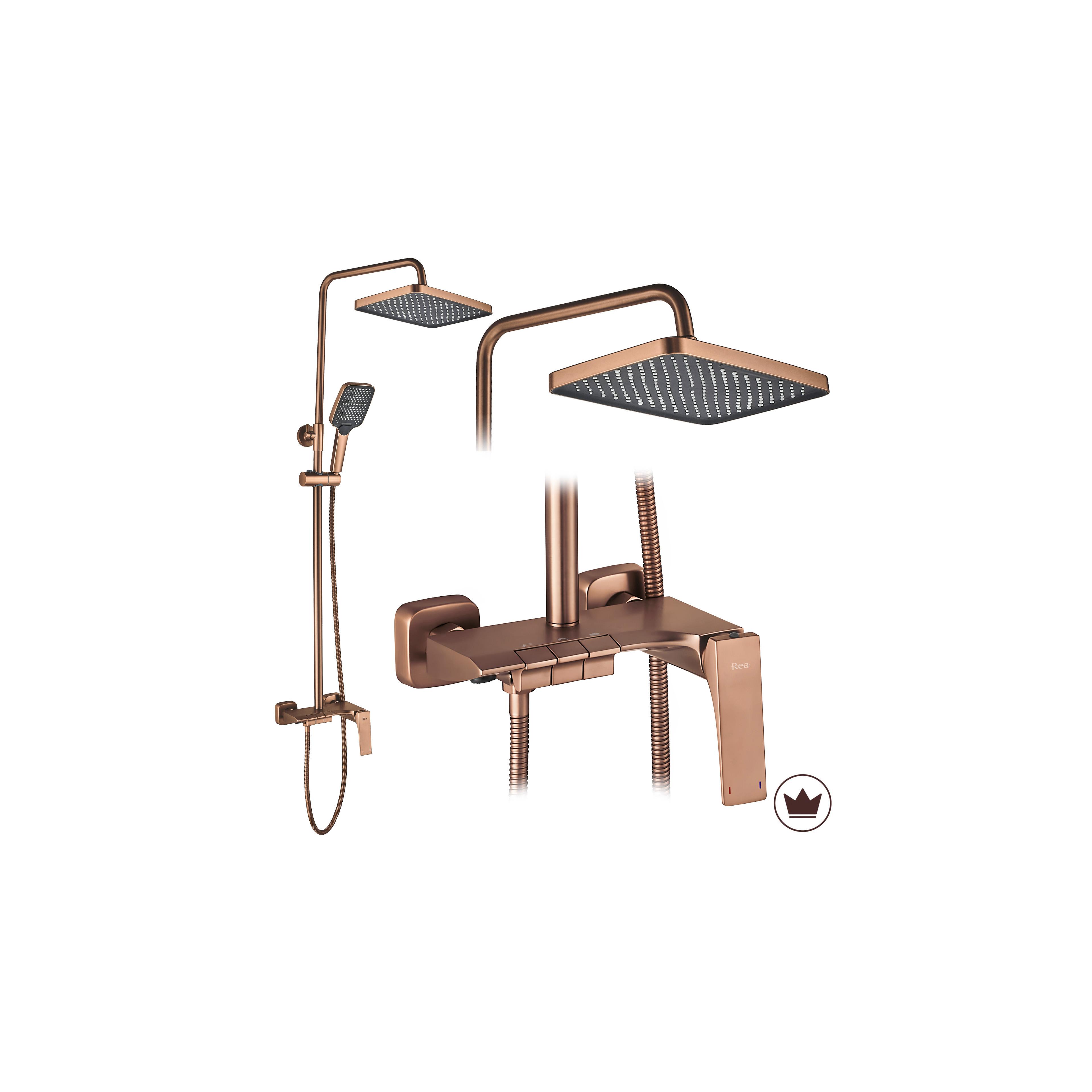 Duschset Rea JOE Brush Copper