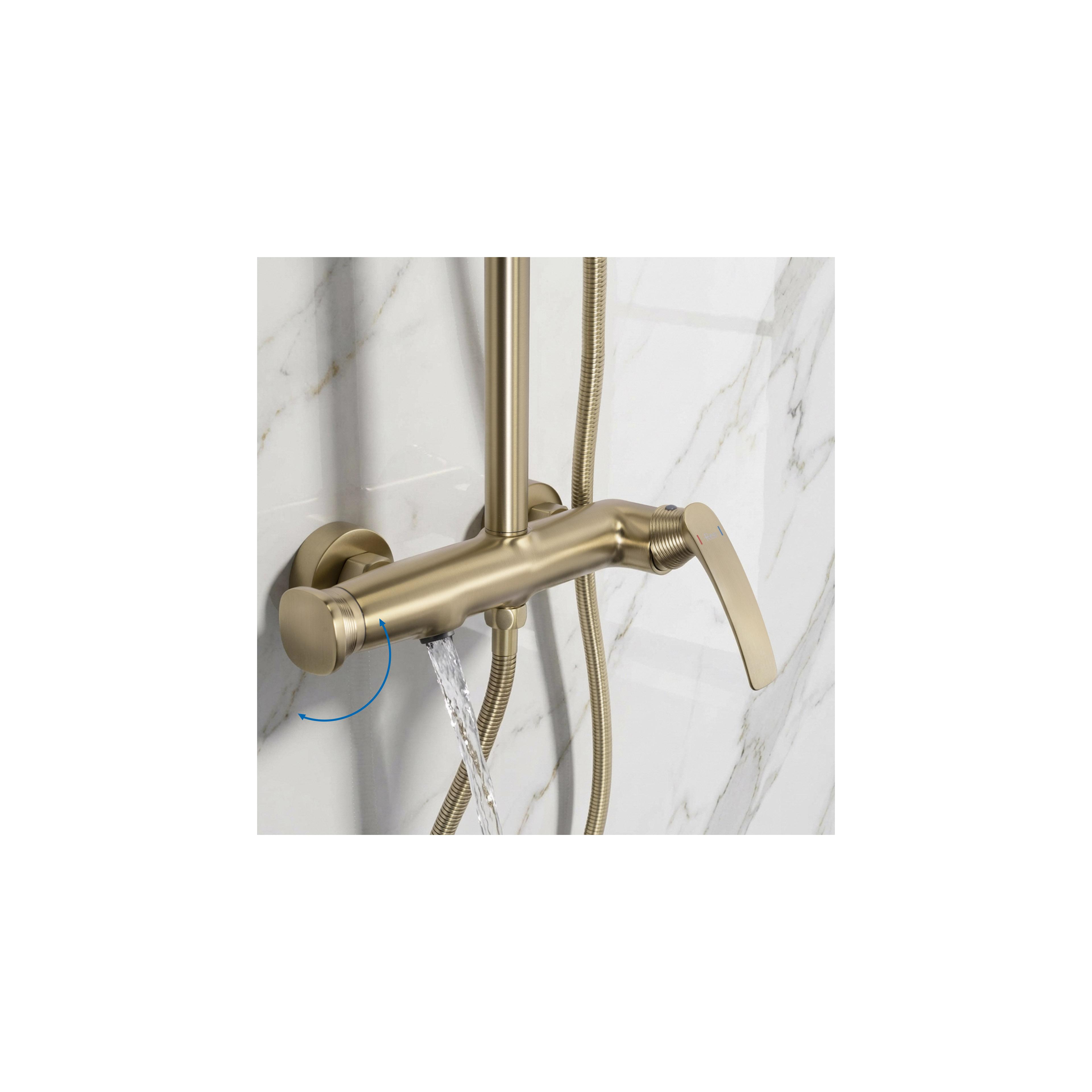 Komplet za prhanje PREMIUM Rea Como M2 Brush Gold