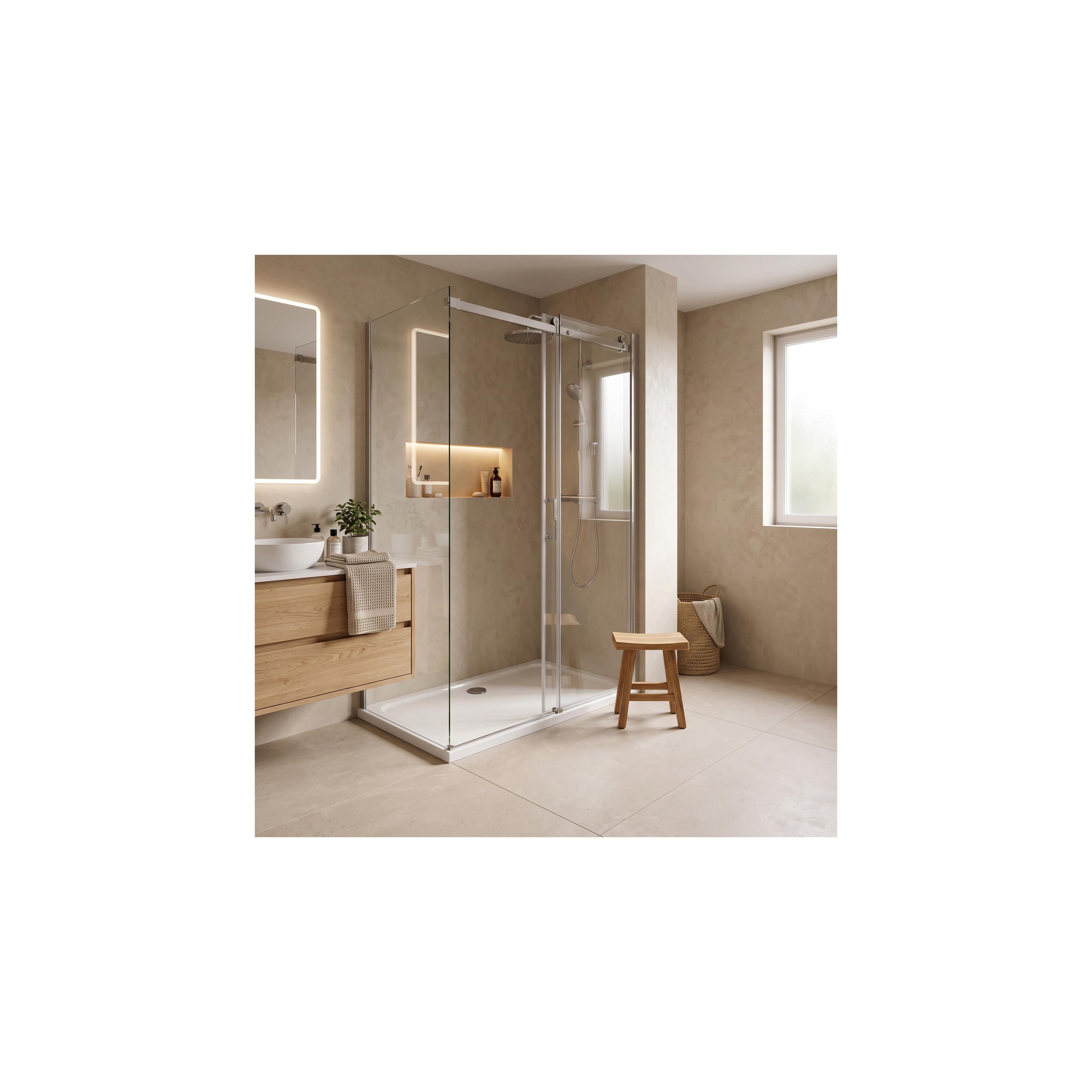 shower tray Rea Belmond White 90x120 Chrome
