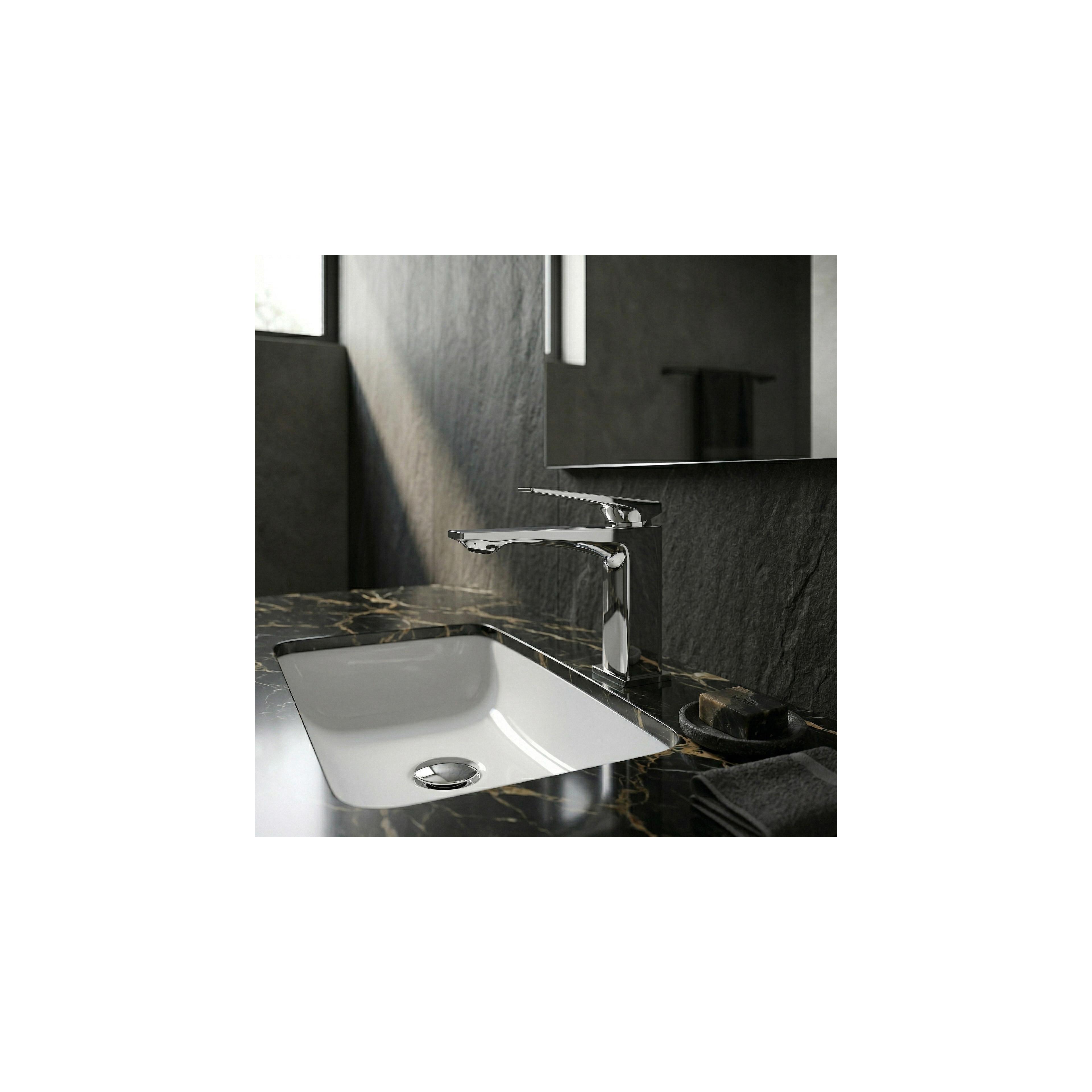 Tvättställsblandare PREMIUM REA Prime Chrome Low