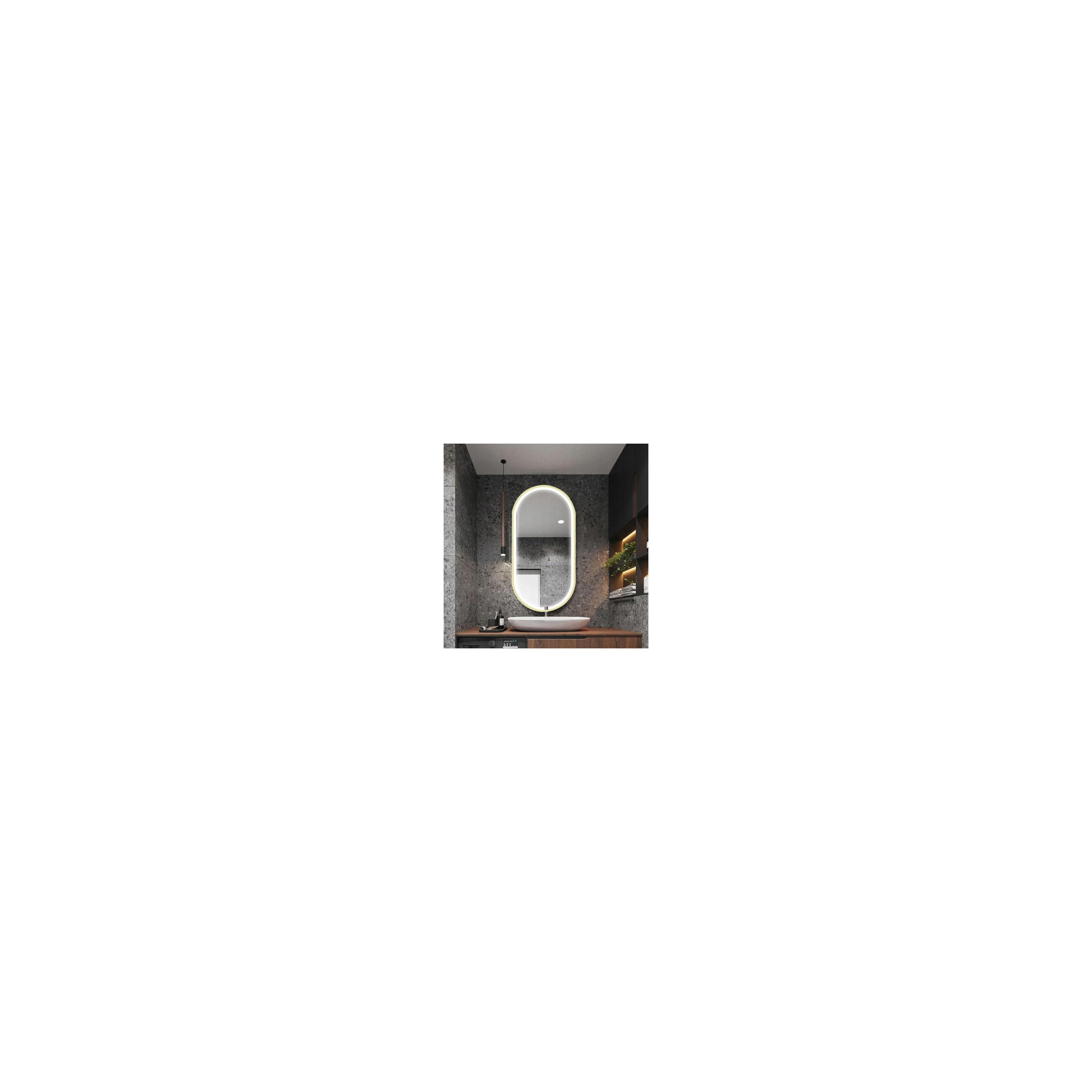 Spiegel LED OVL 50x100cm Gold