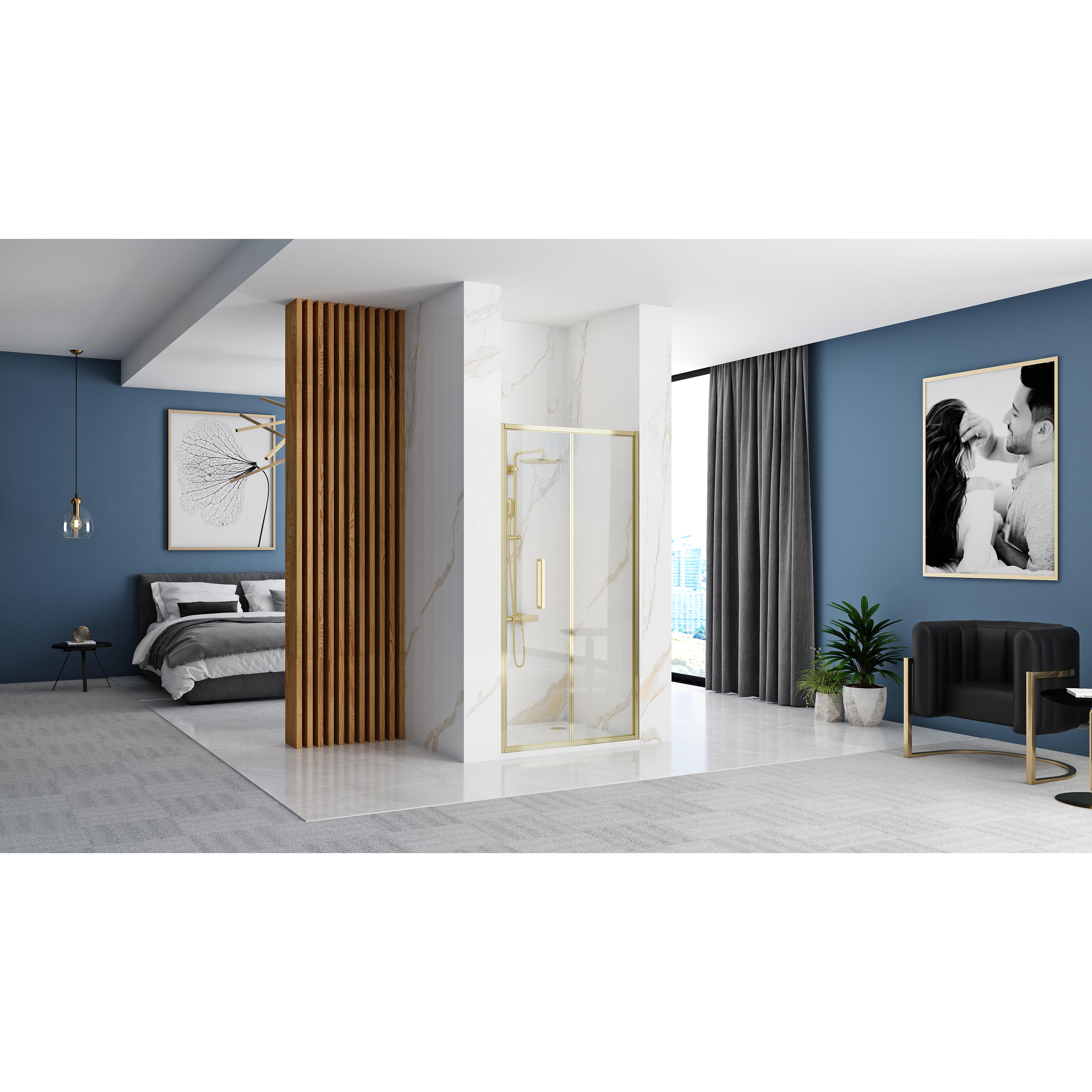 Tuš vrata REA Rapid Fold 80 Gold