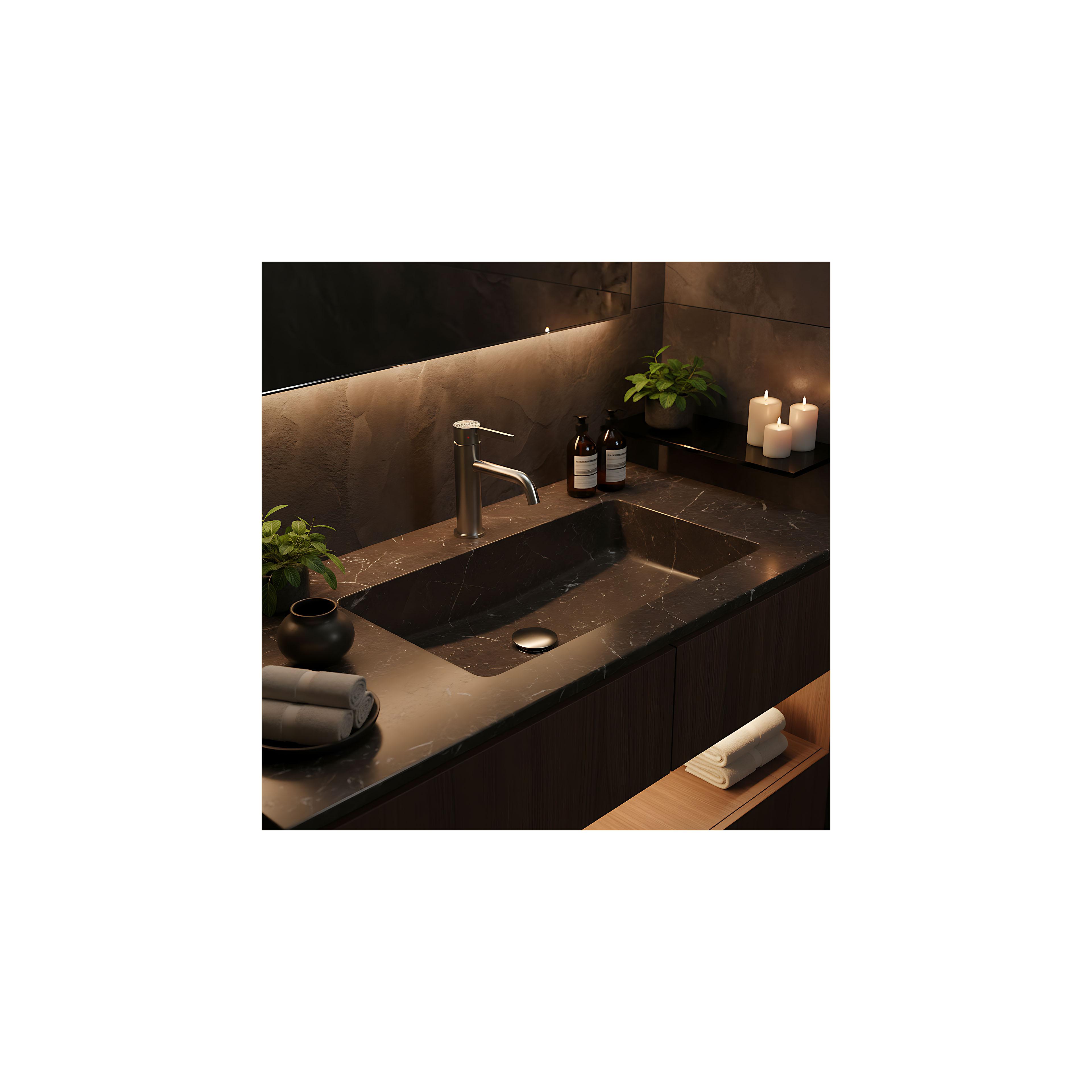 Bathroom faucet Rea Foster Brush Nickel Low
