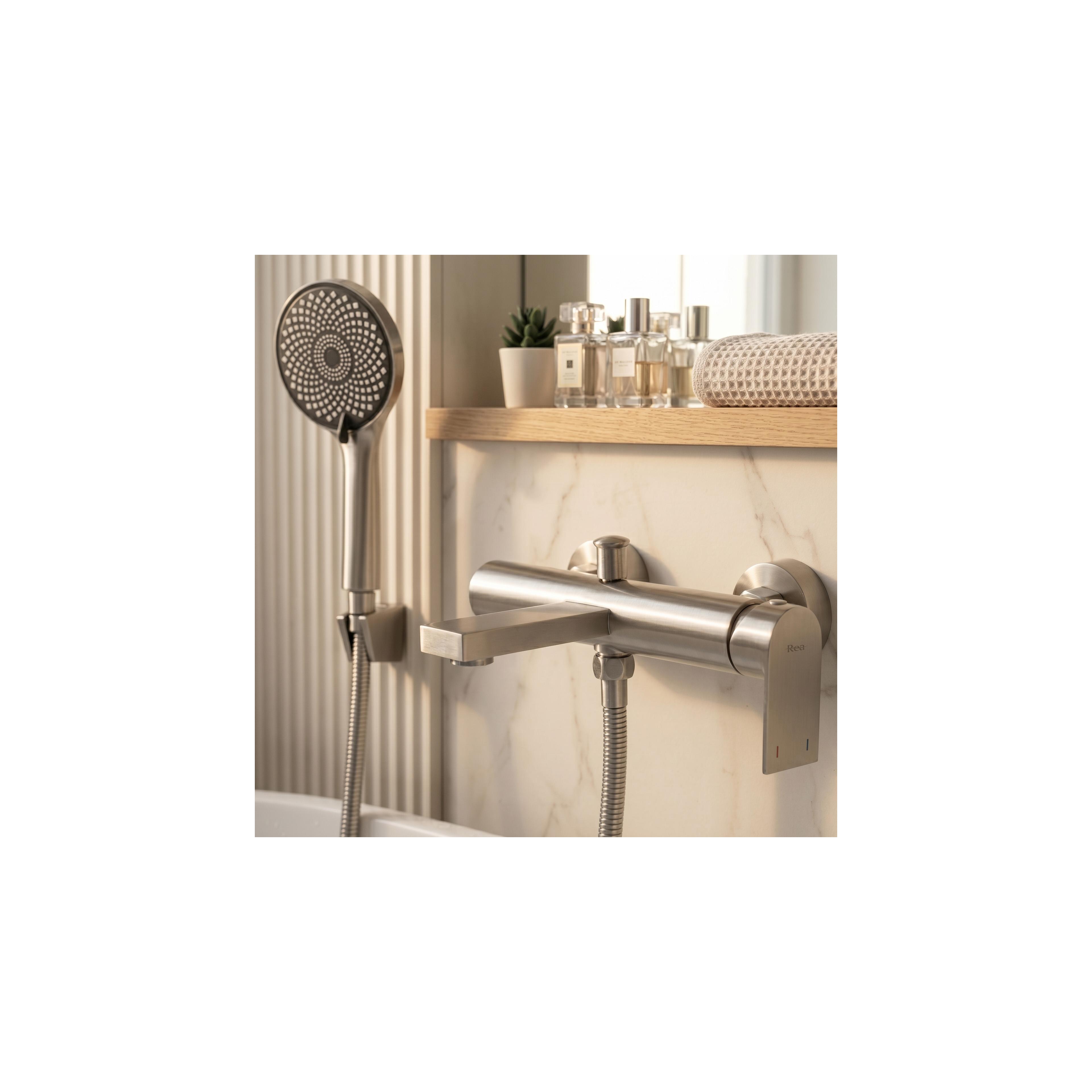 Badewannenarmatur REA Hunter Brush Nickle