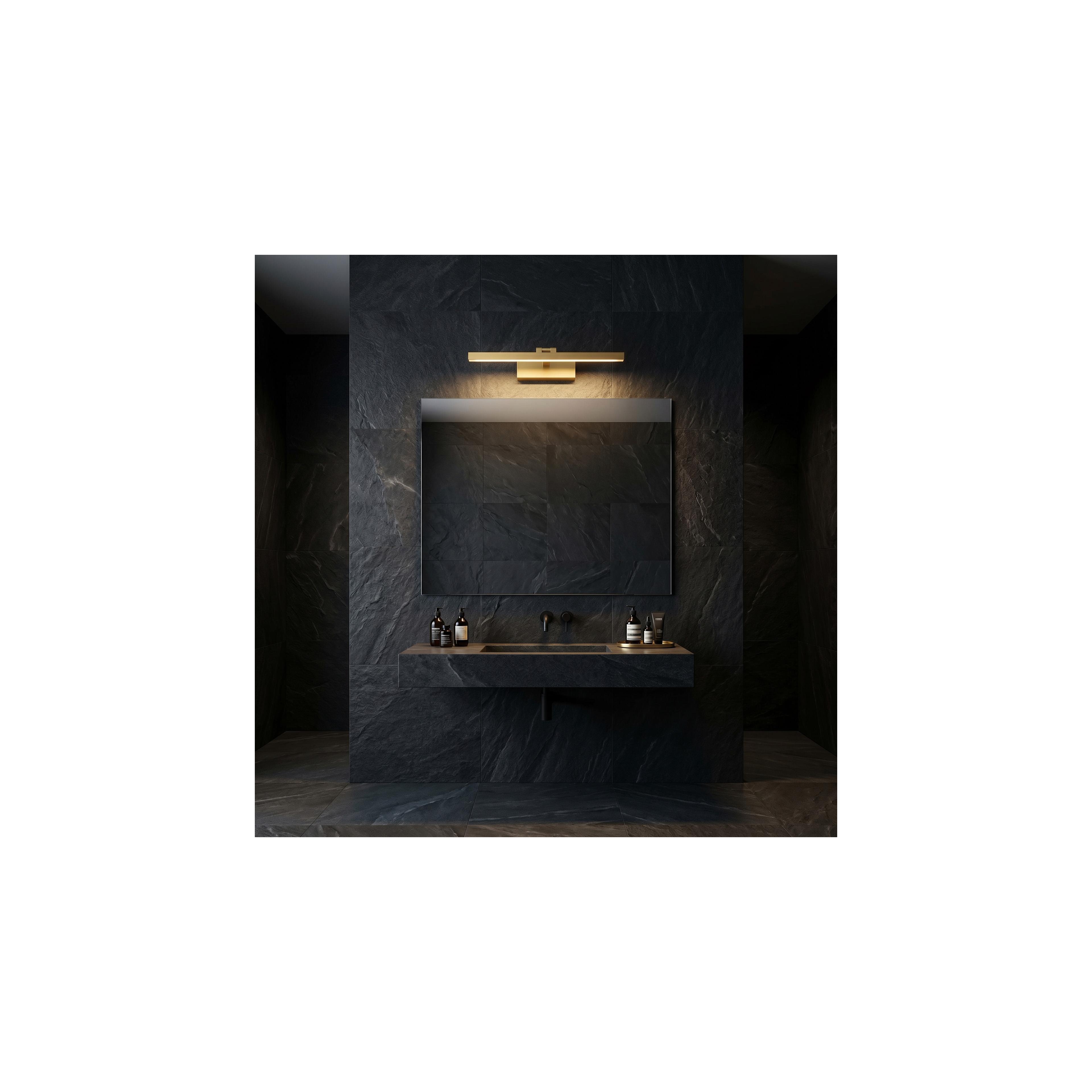 Επιτοίχο φωτιστικό μπάνιου LED APP1863-1W 40cm BRUSH GOLD