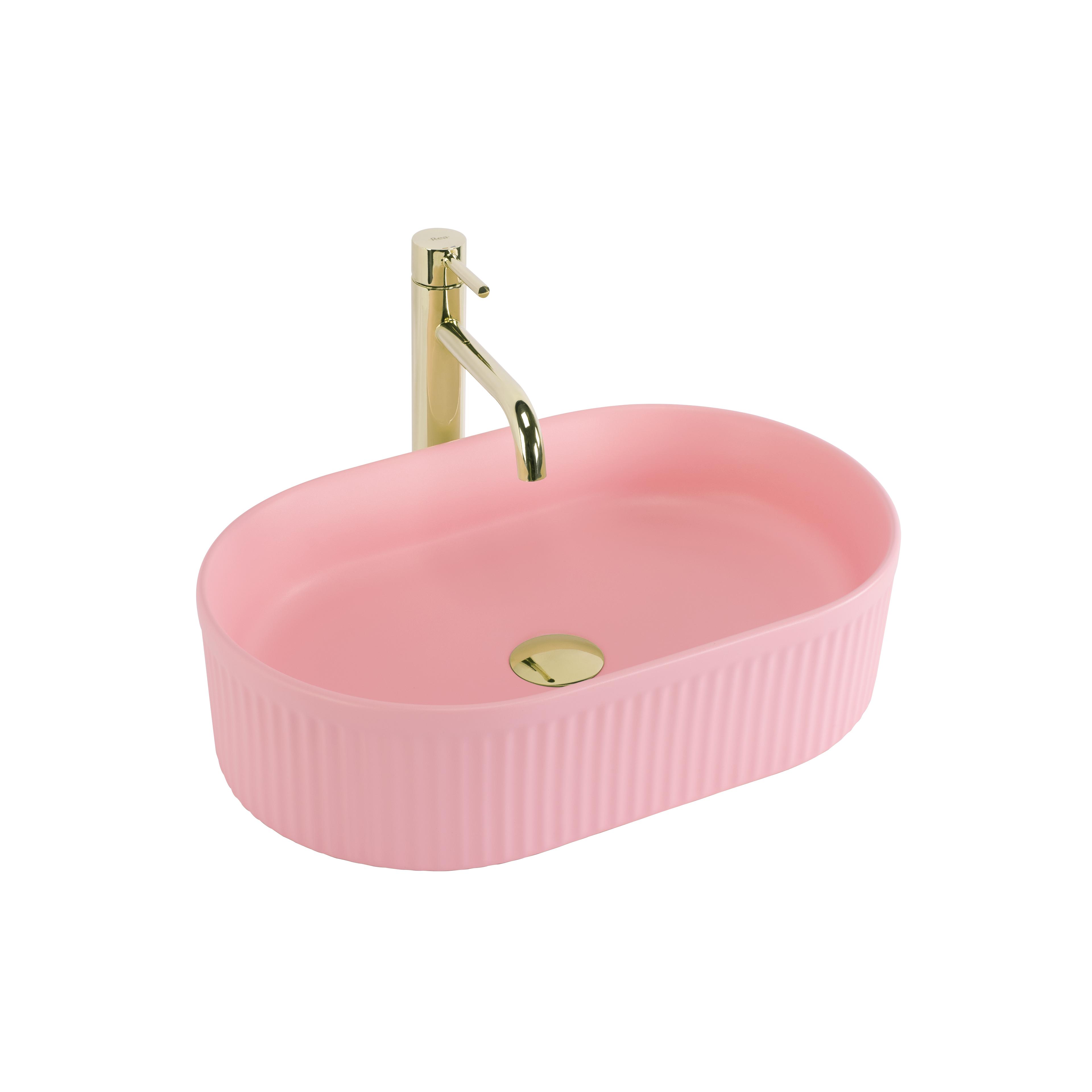 Countertop washbasin Rea Vanda Bubble Gum Matt
