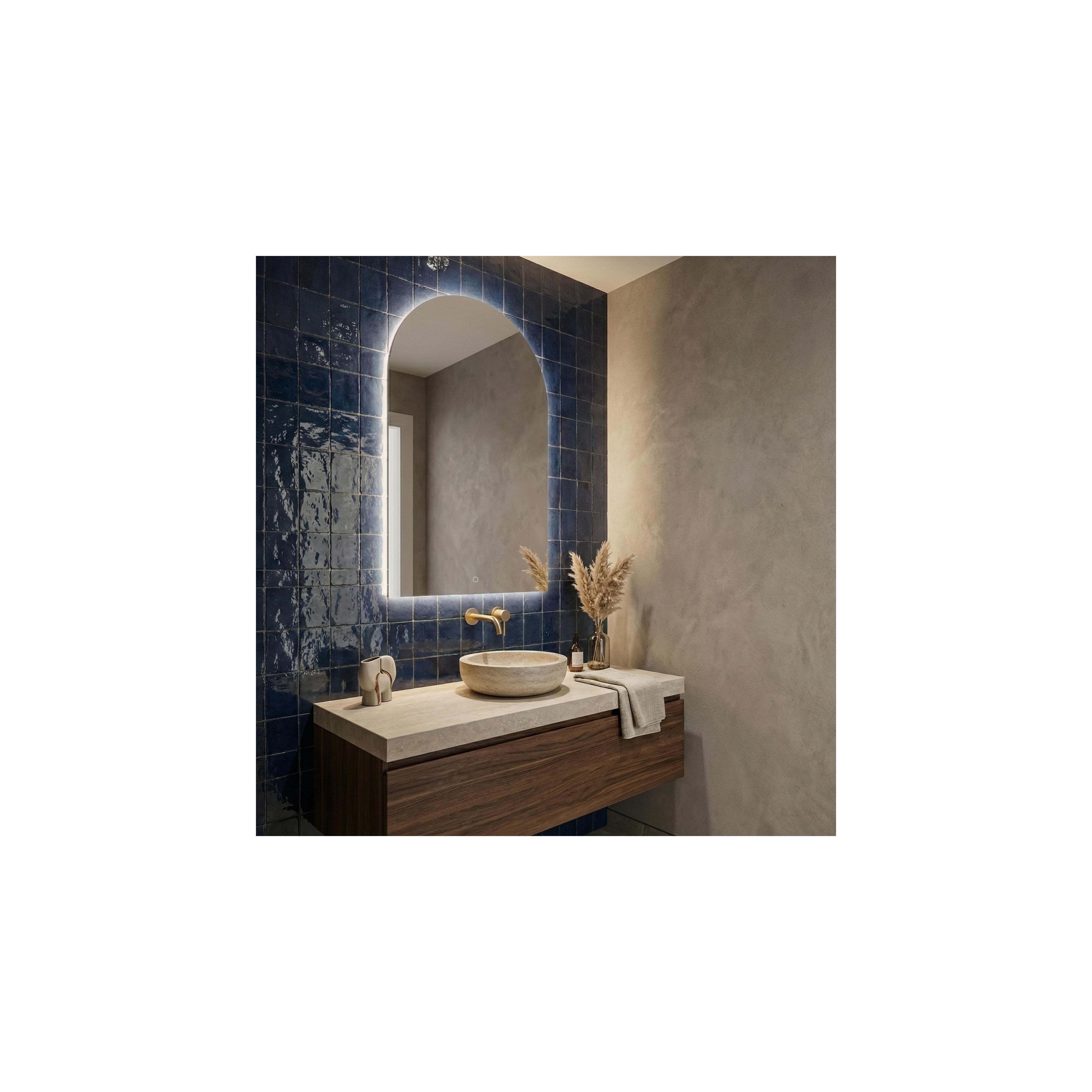 Mirror LED 90x60cm TOP-1