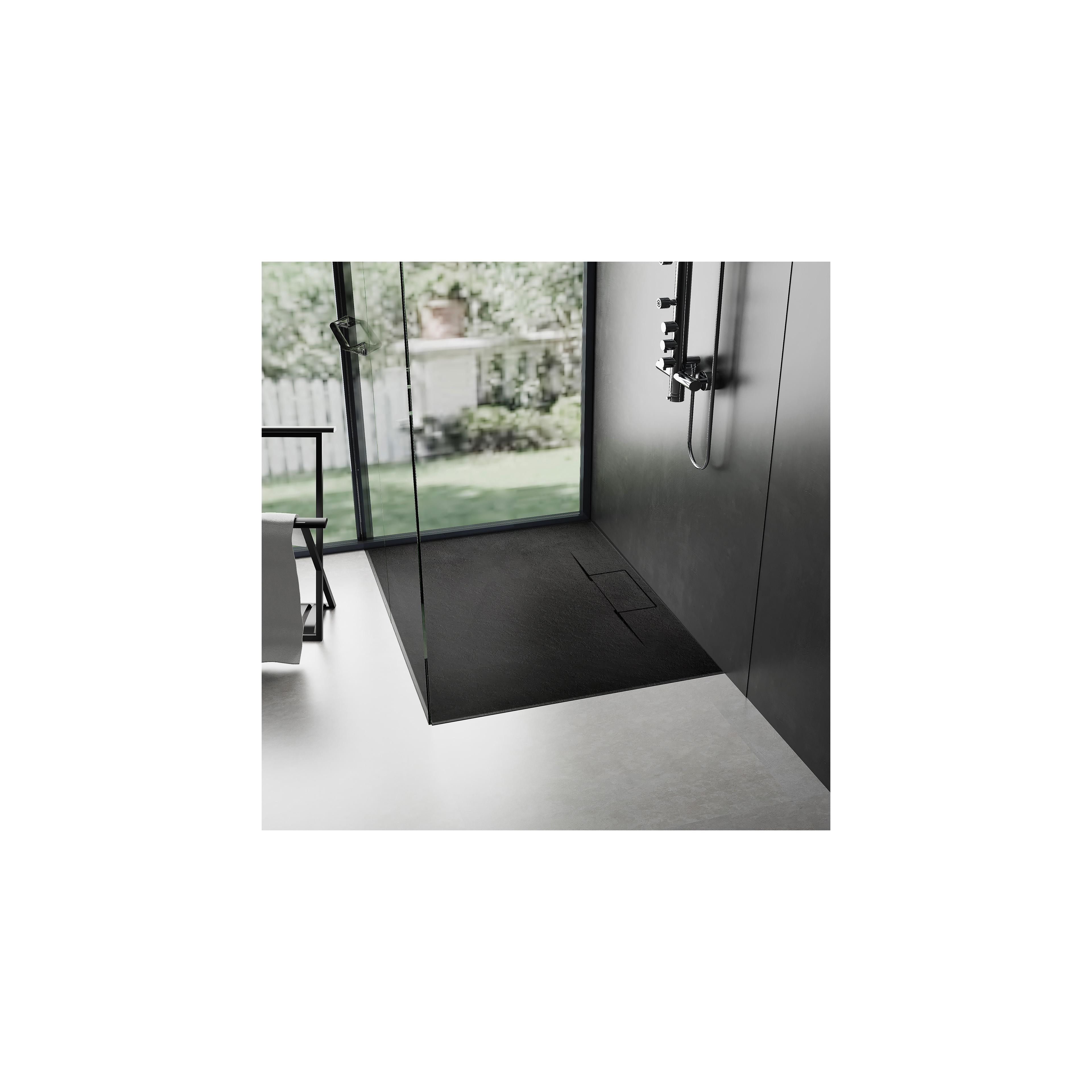 Bazalt long Black 80x100 tuš kada