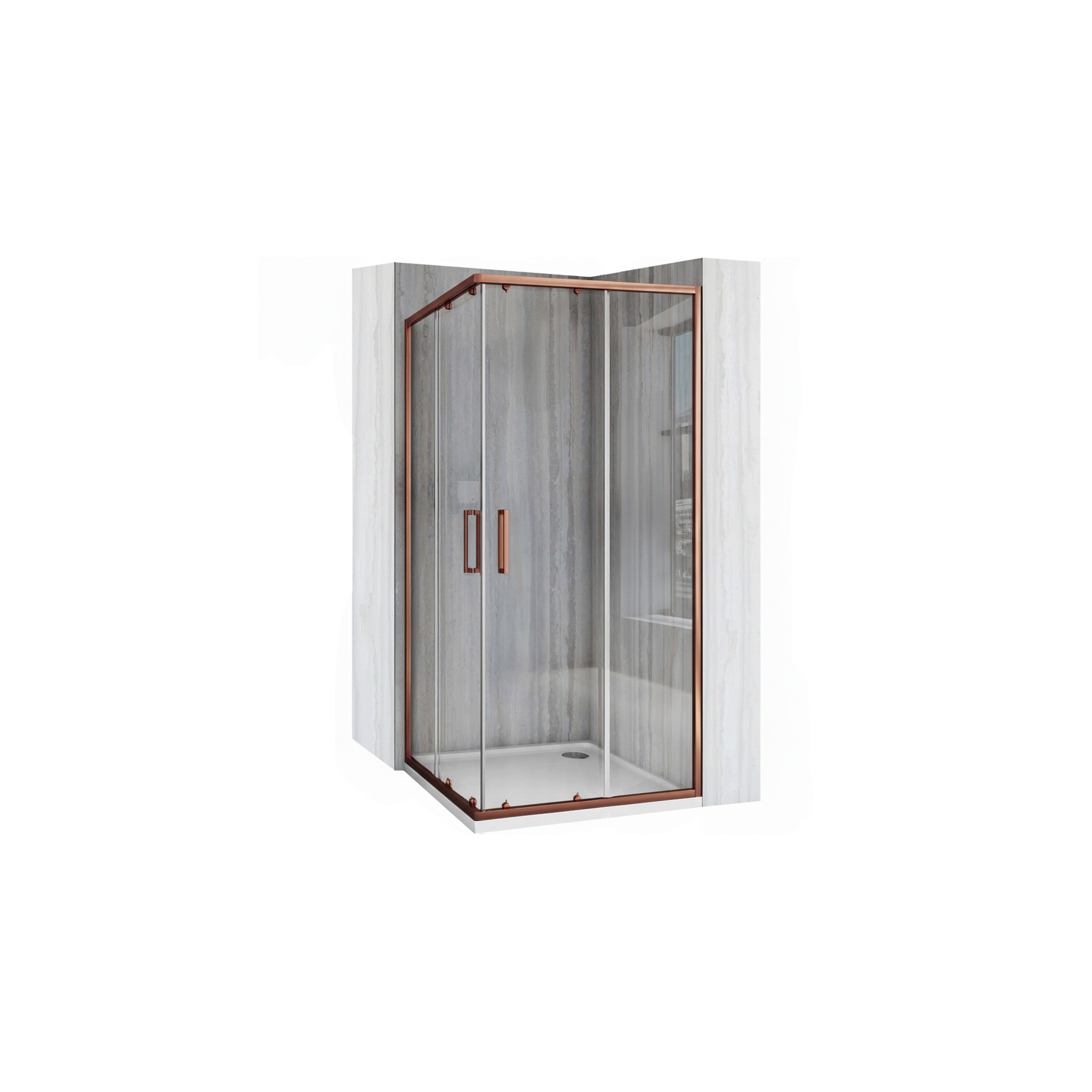 Duschkabine Rea City 80x80 Copper Brush