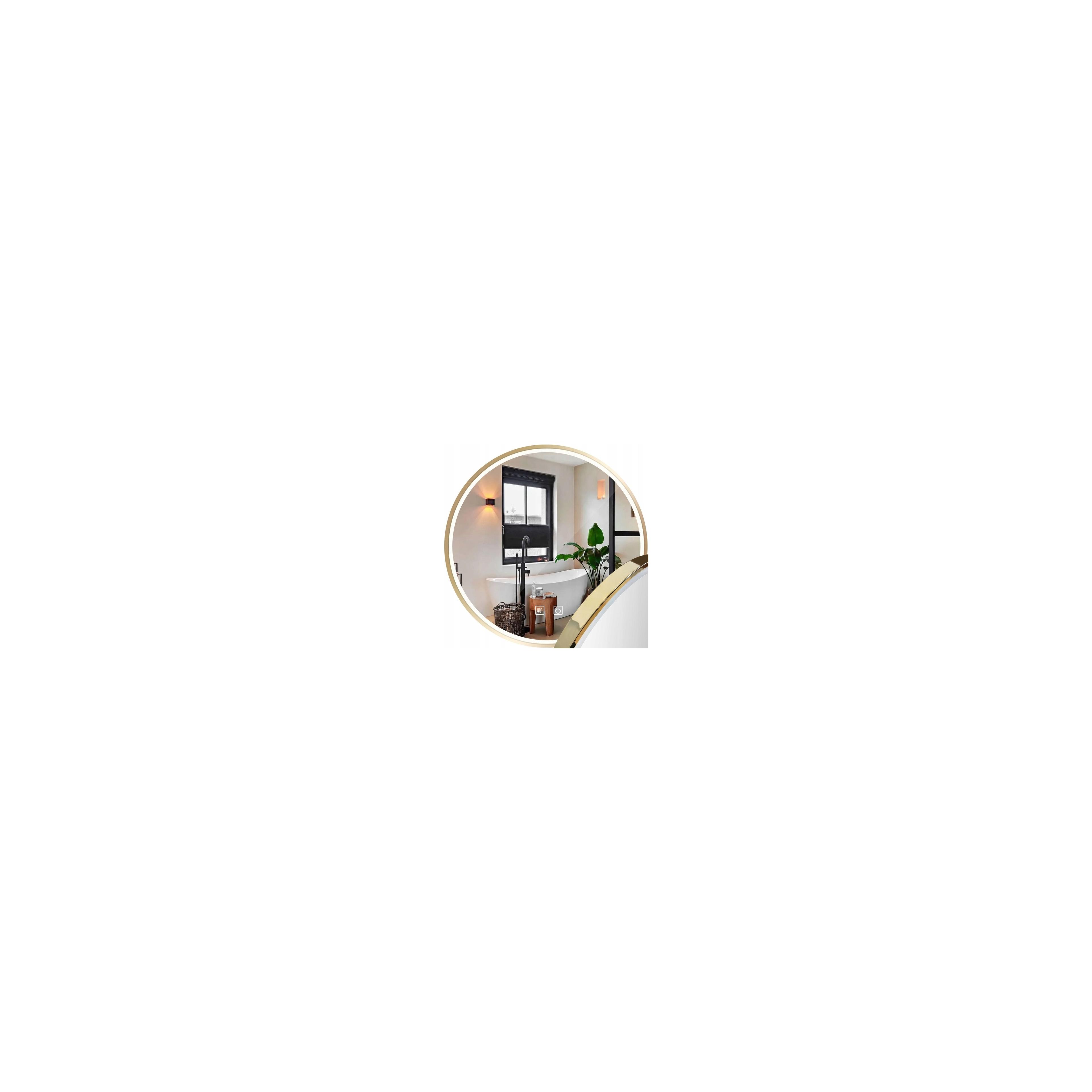 Zrkadlo LED 70cm MMJ Gold