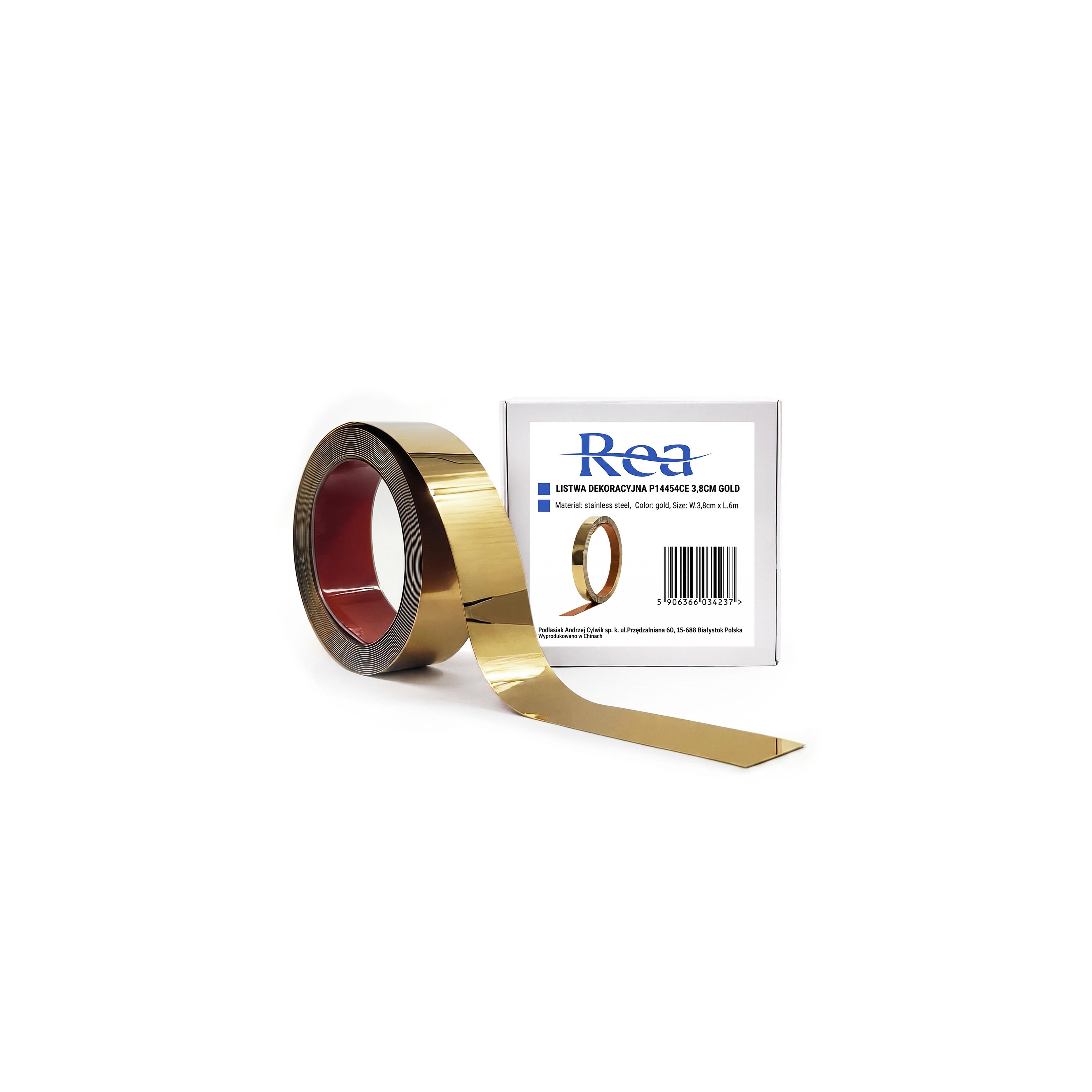 Selbstklebende Zierleiste Rea P14454CA 3,8cm Gold