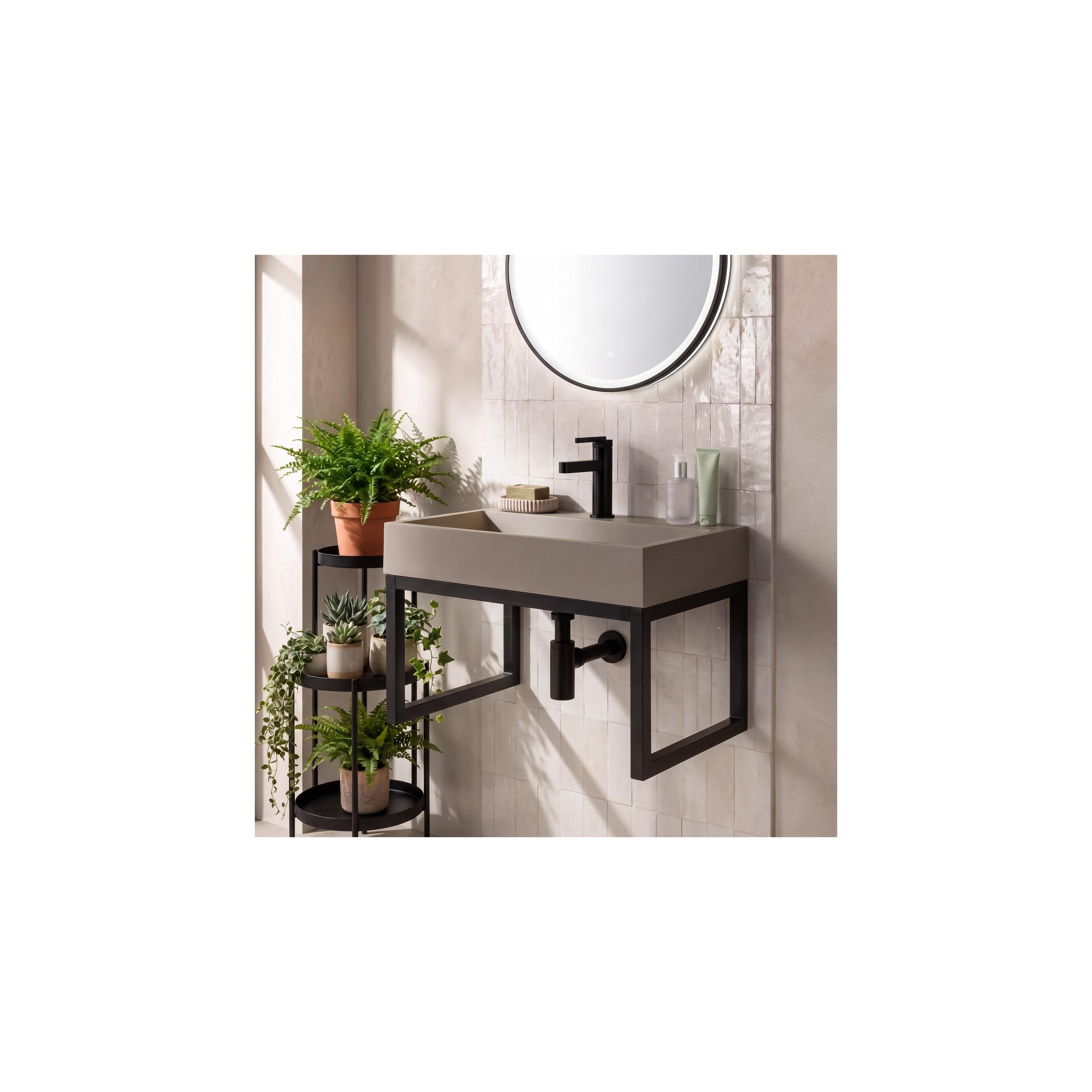 Konglomeratni umivaonik Rea GOYA 50CM Taupe + stalak