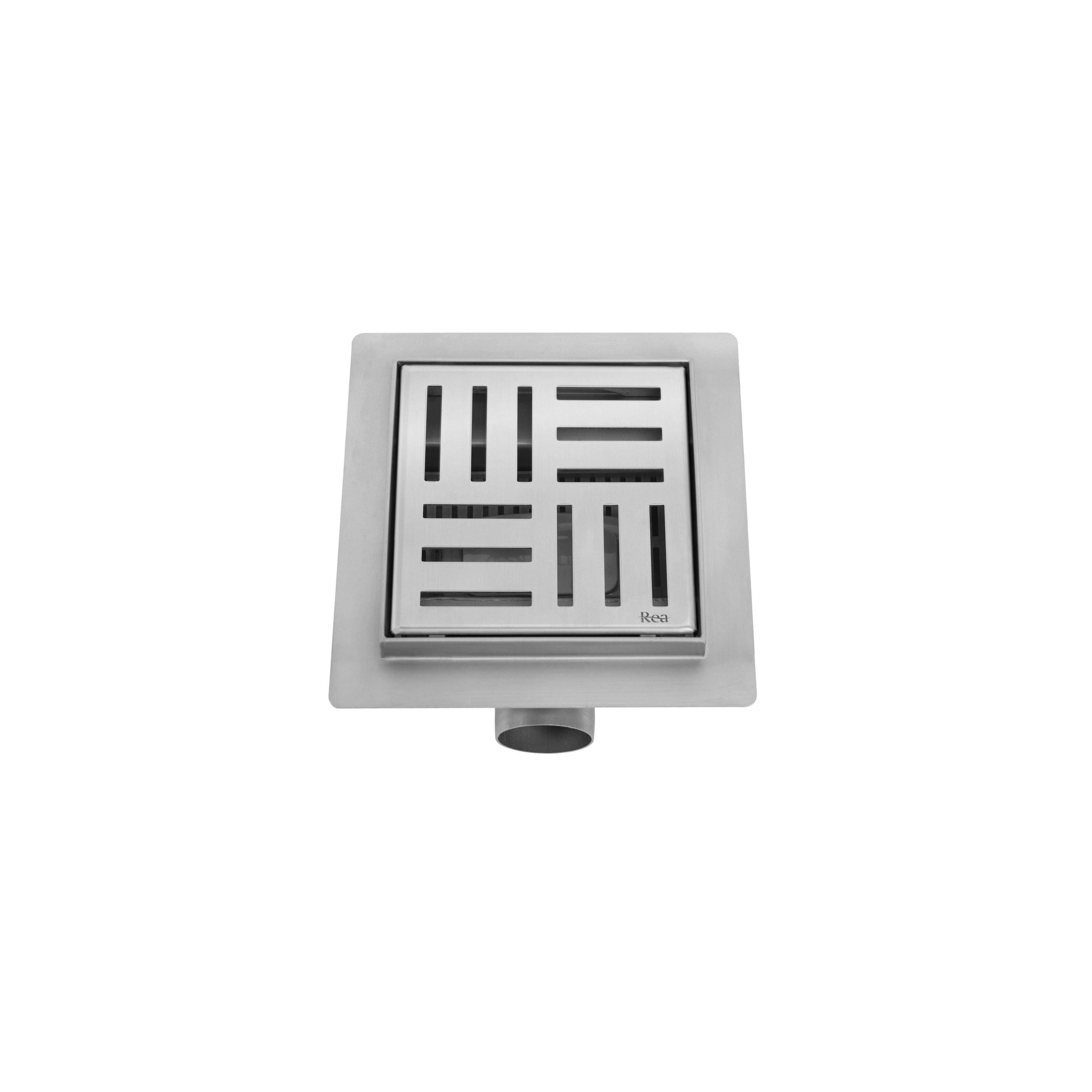 REA CROSS linijinis kanalizacija BRUSHED PLIENAS 12x12