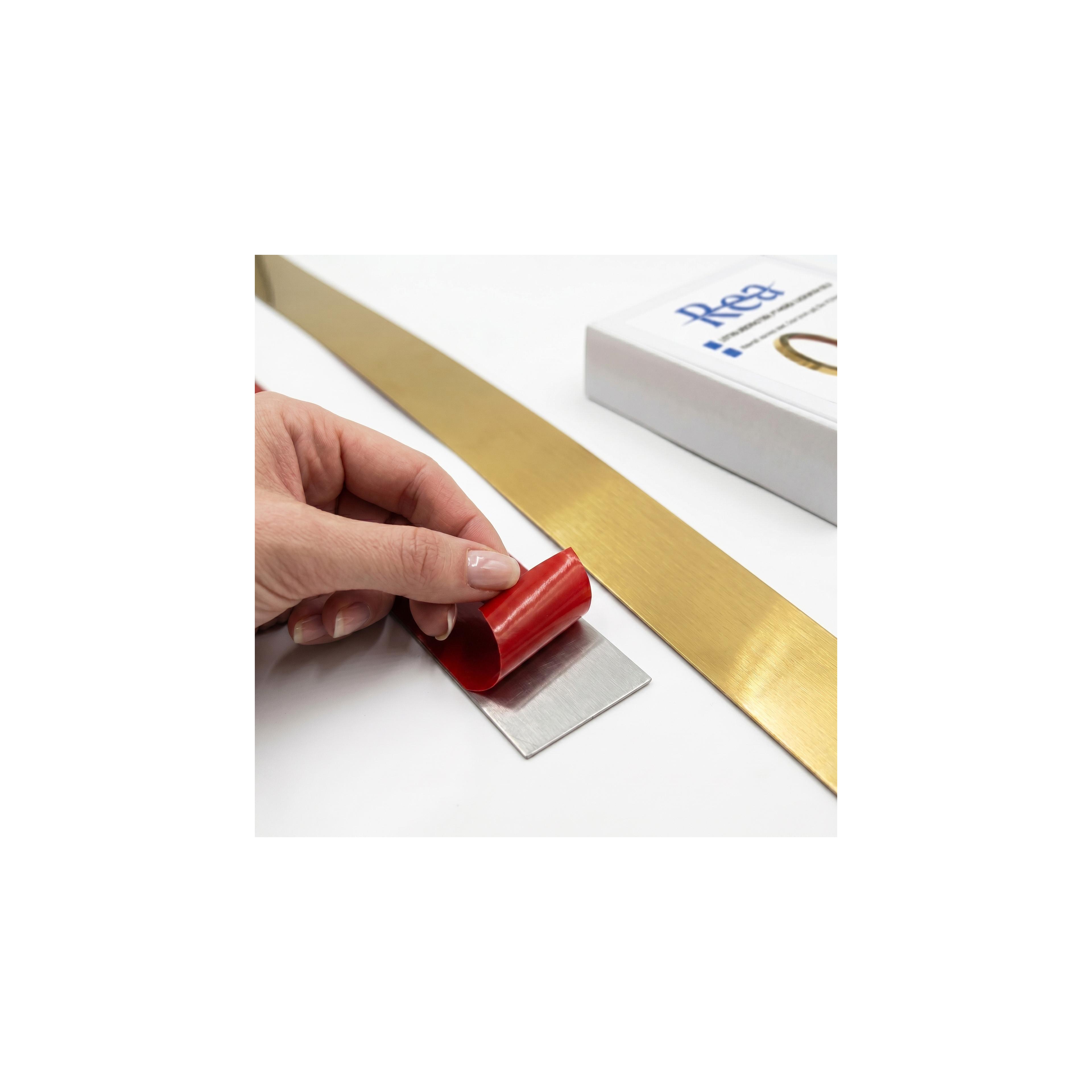 Selbstklebende Zierleiste Rea P14454CA 3,8cm Brush Gold