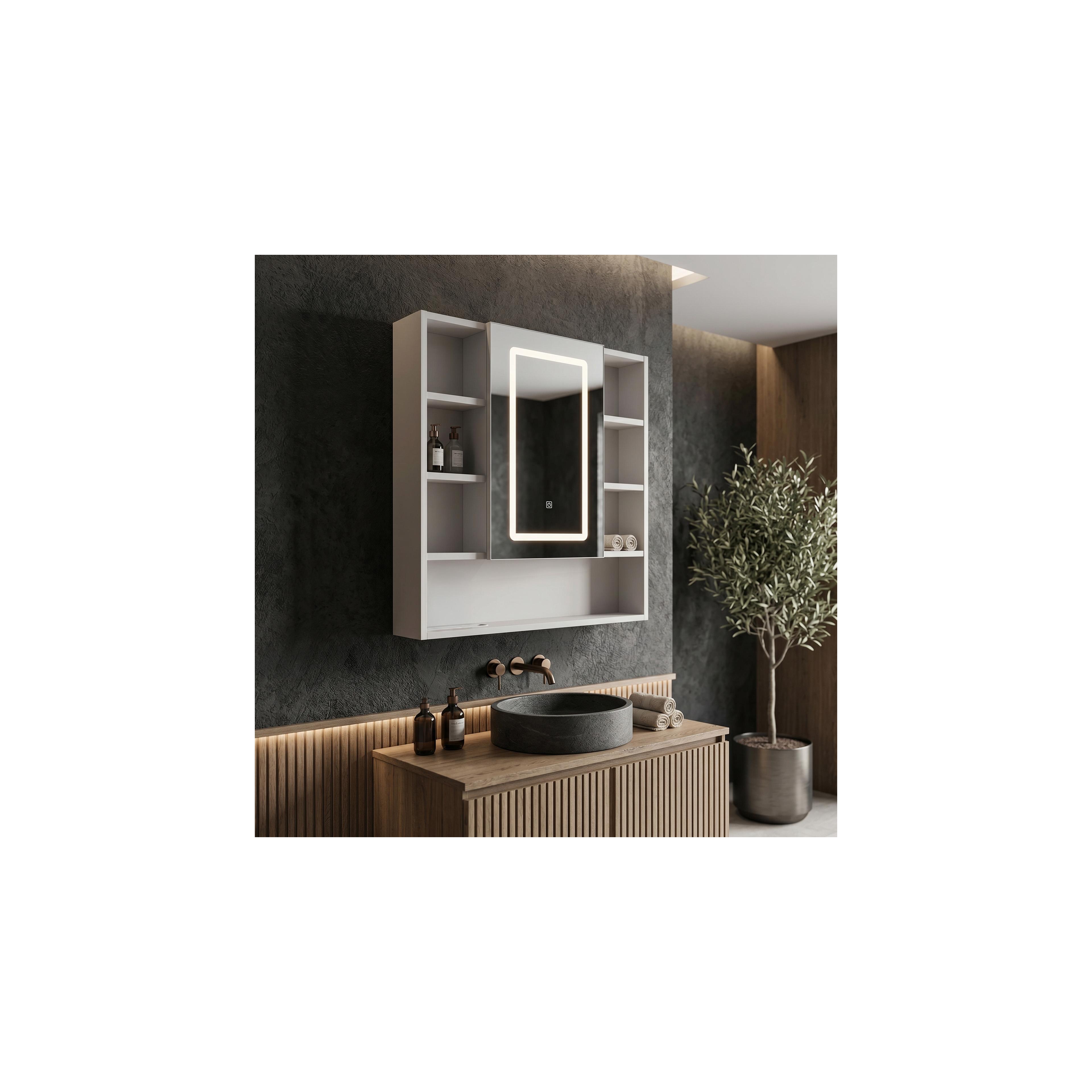 LED-Spiegelschrank Rea Luna 70x80cm