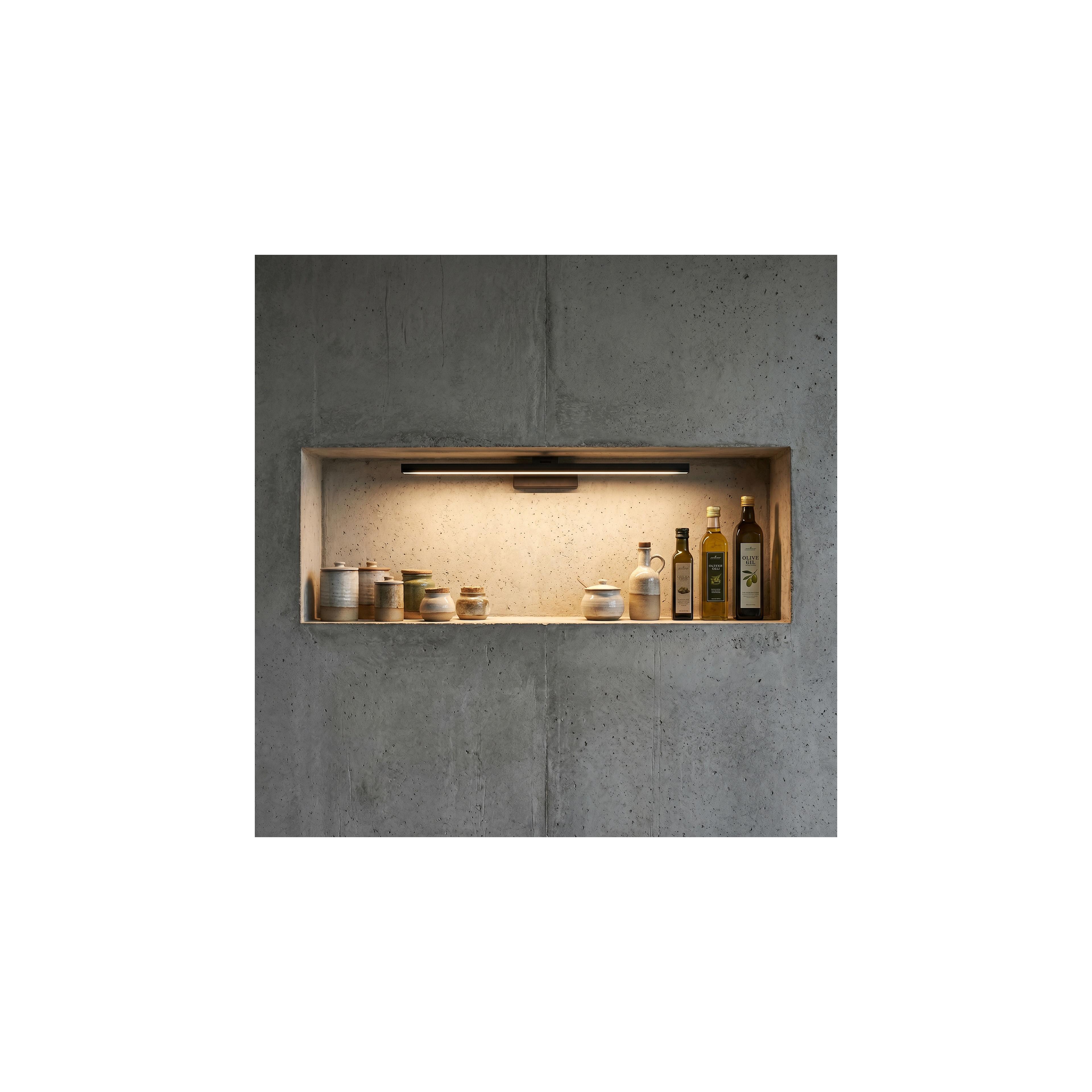 Bad LED-Wandleuchte APP1868-1W 80 cm Black
