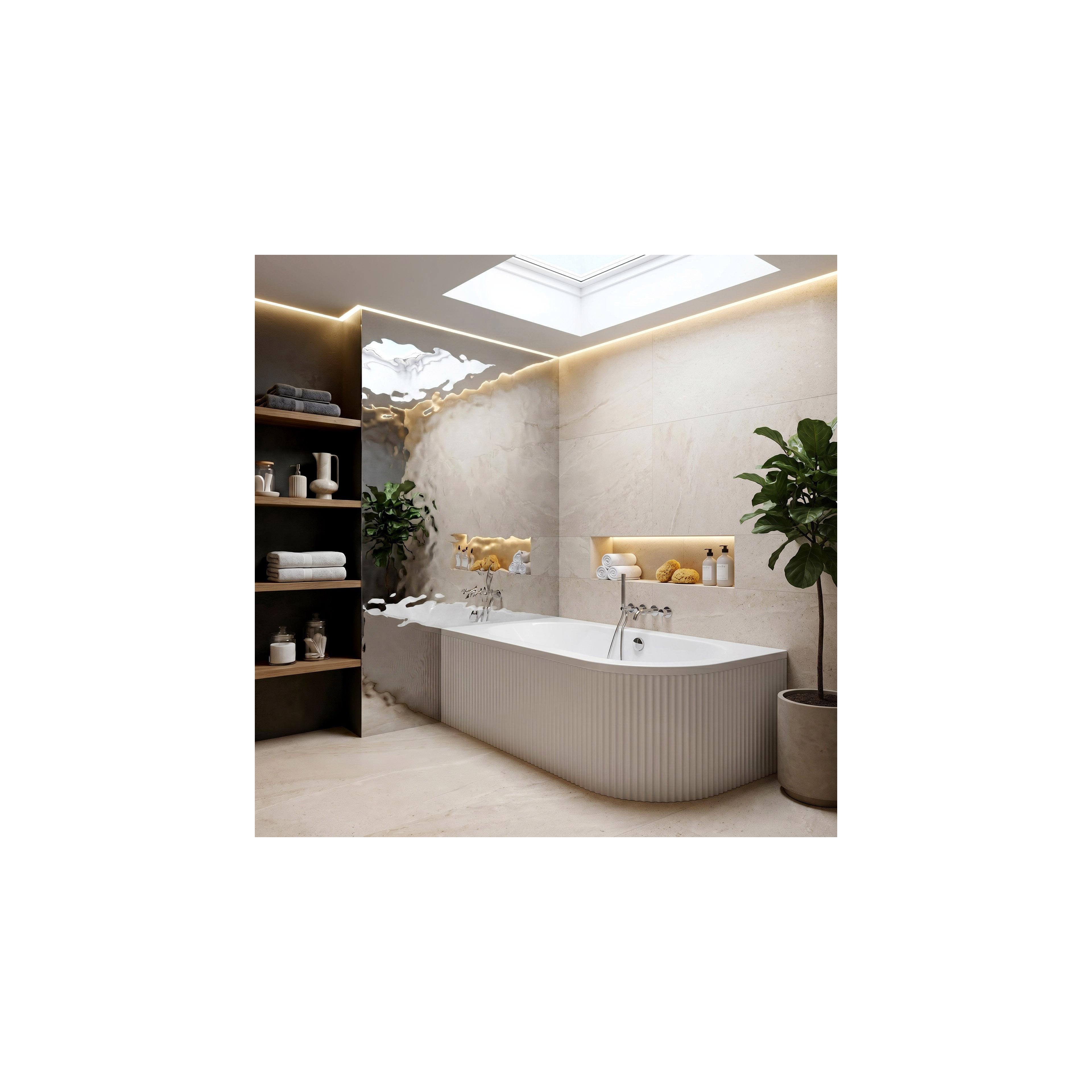 Acryl Eckbadewanne Rea Orion Stripe Left 170cm