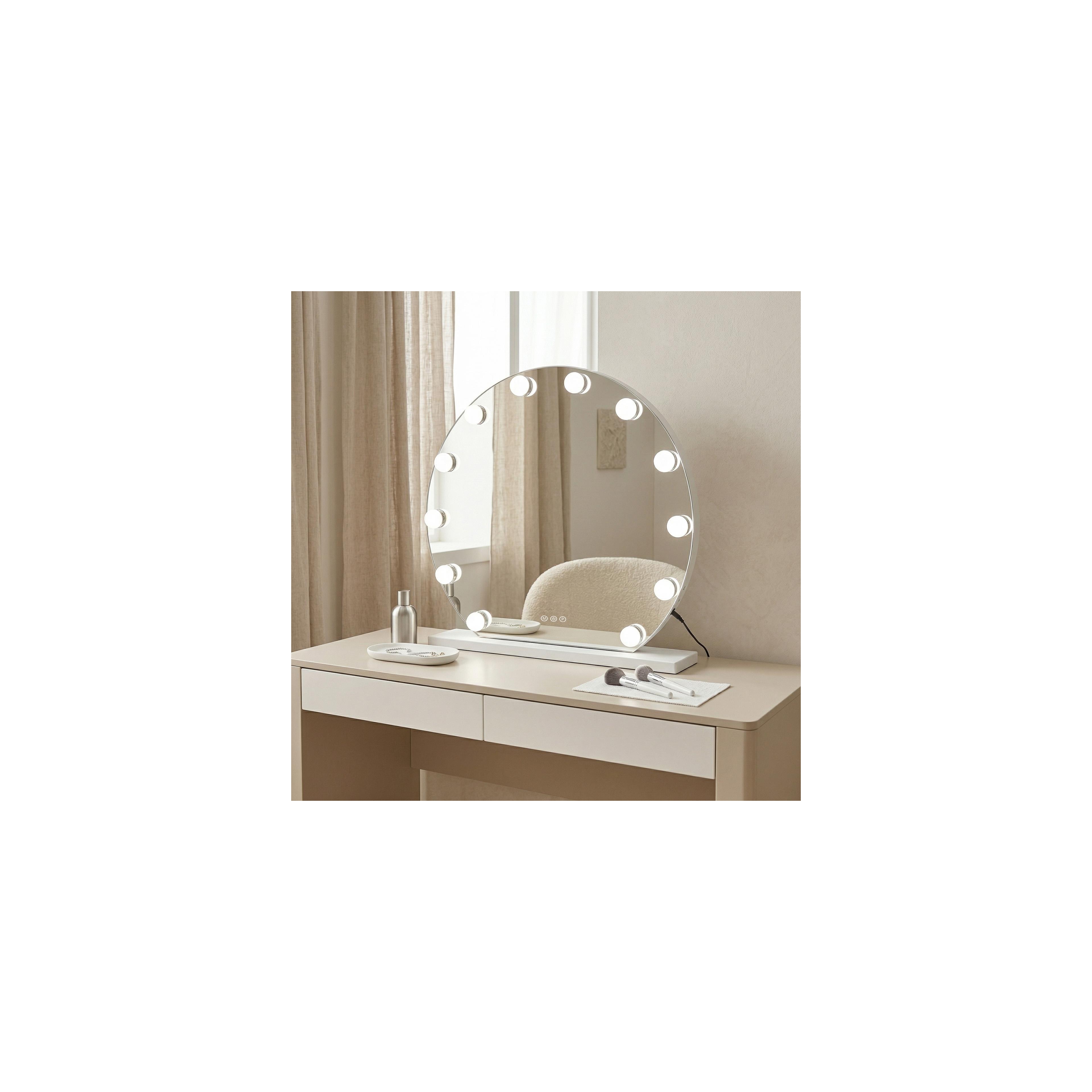 Spiegel LED HOLLYWOOD White 50 cm