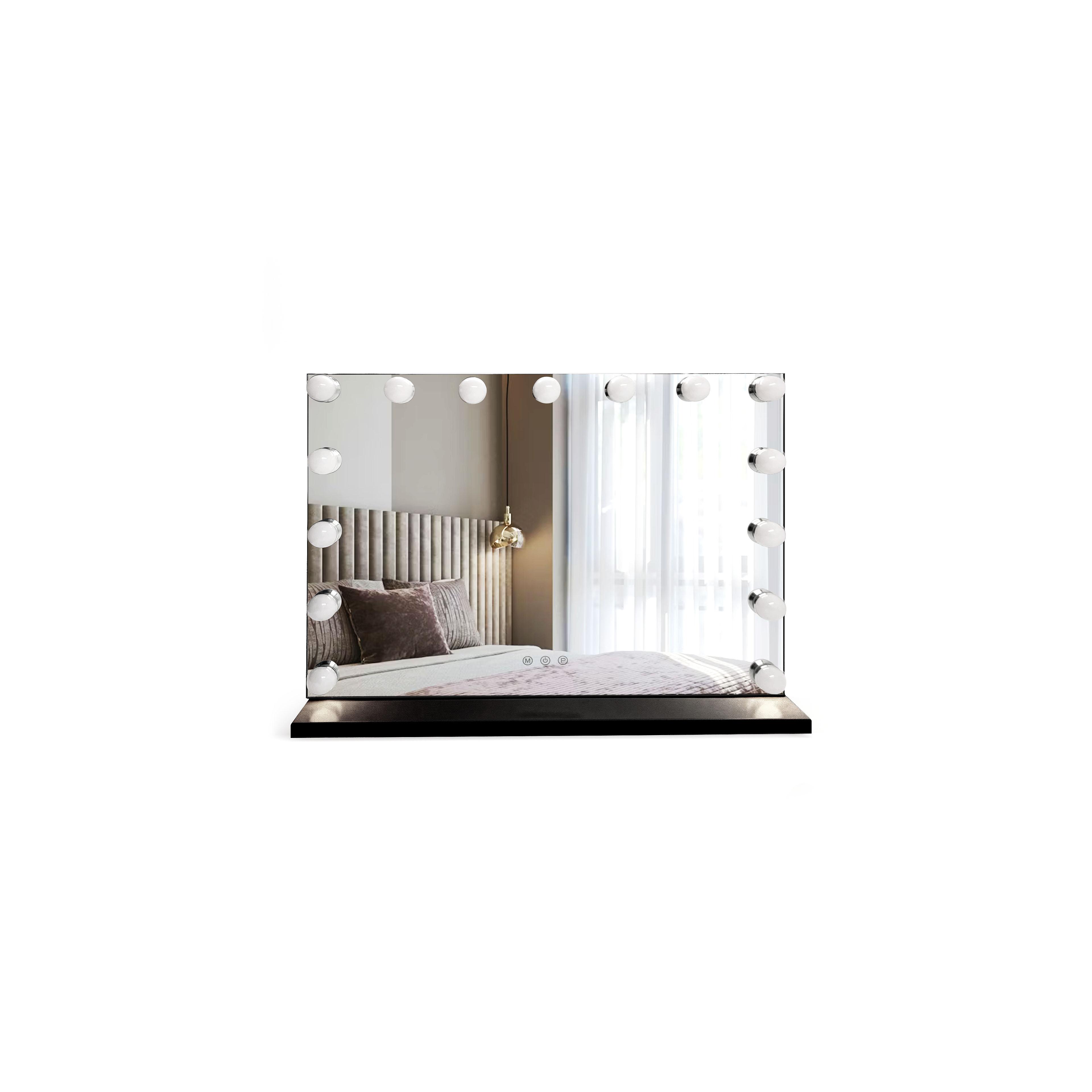 Spiegel LED HOLLYWOOD Black