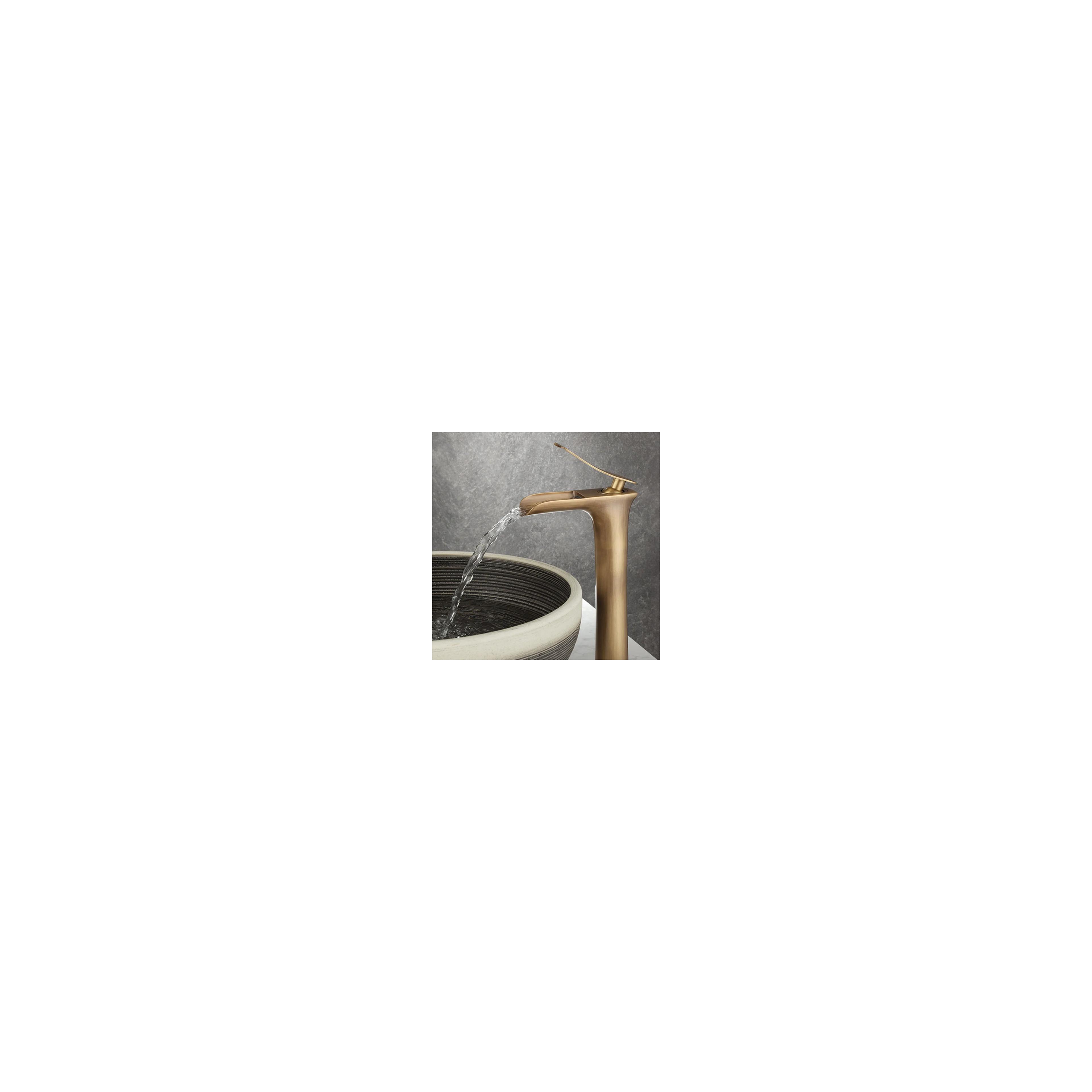 Waschbeckenarmatur Rea Laguna antique Brush Gold high