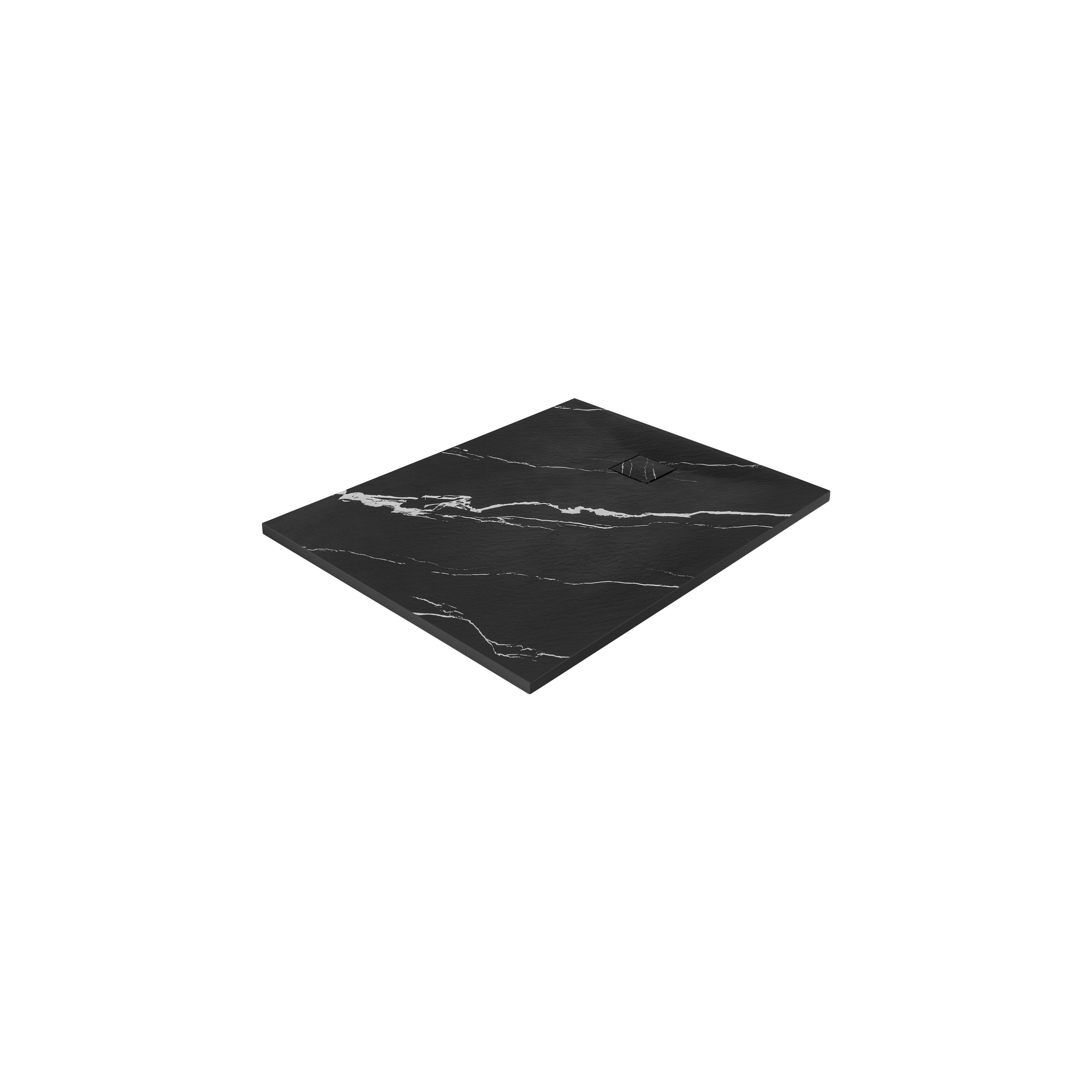 Duschtasse Magnum CARRARA BLACK 80x100