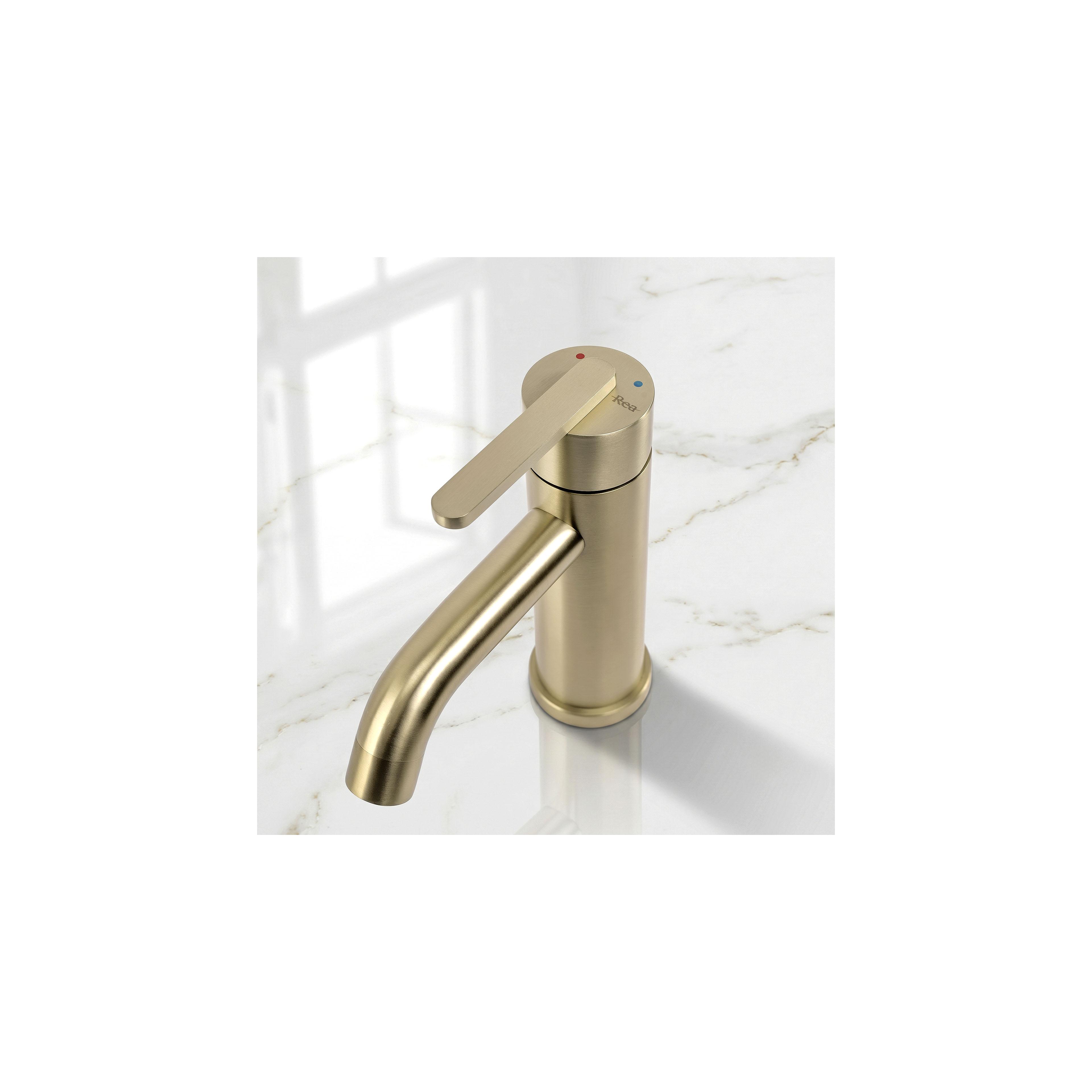 Waschbeckenarmatur Rea Ontario Brush Gold