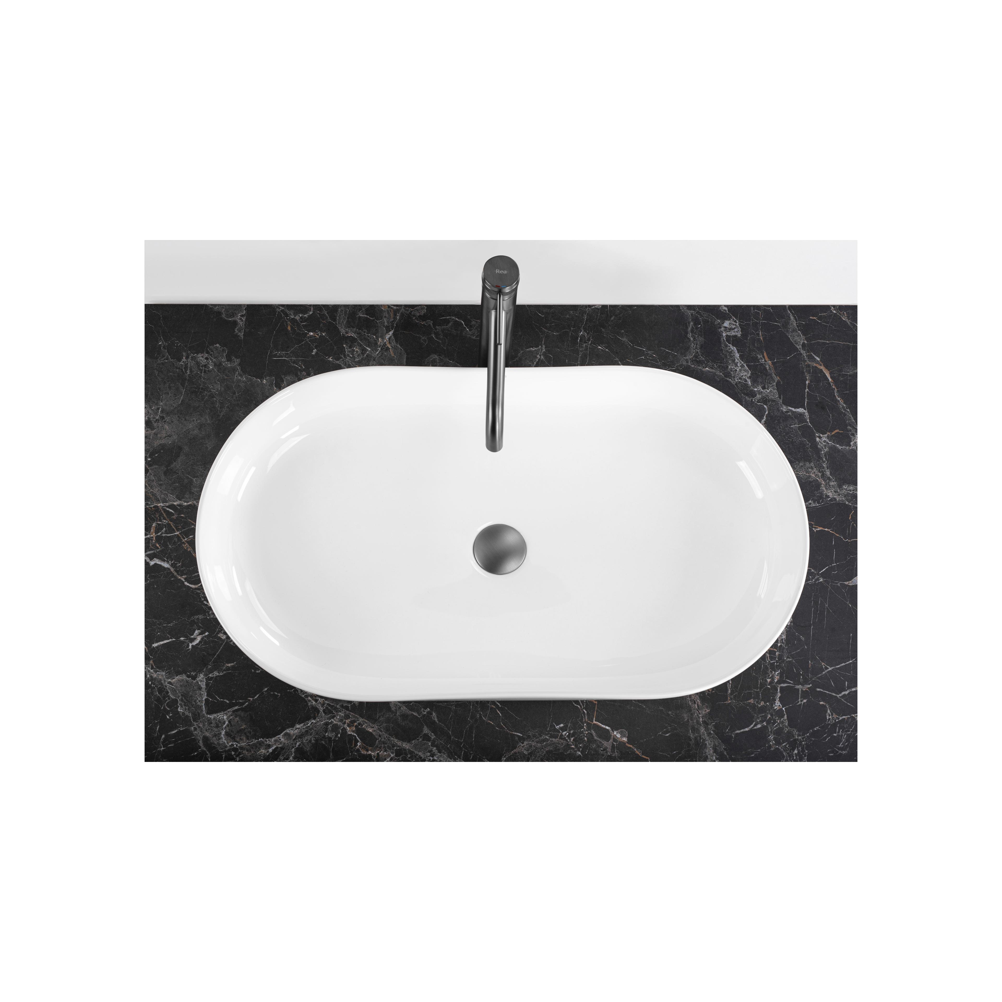 Aufsatzwaschbecken CLEO 71 white – REA
