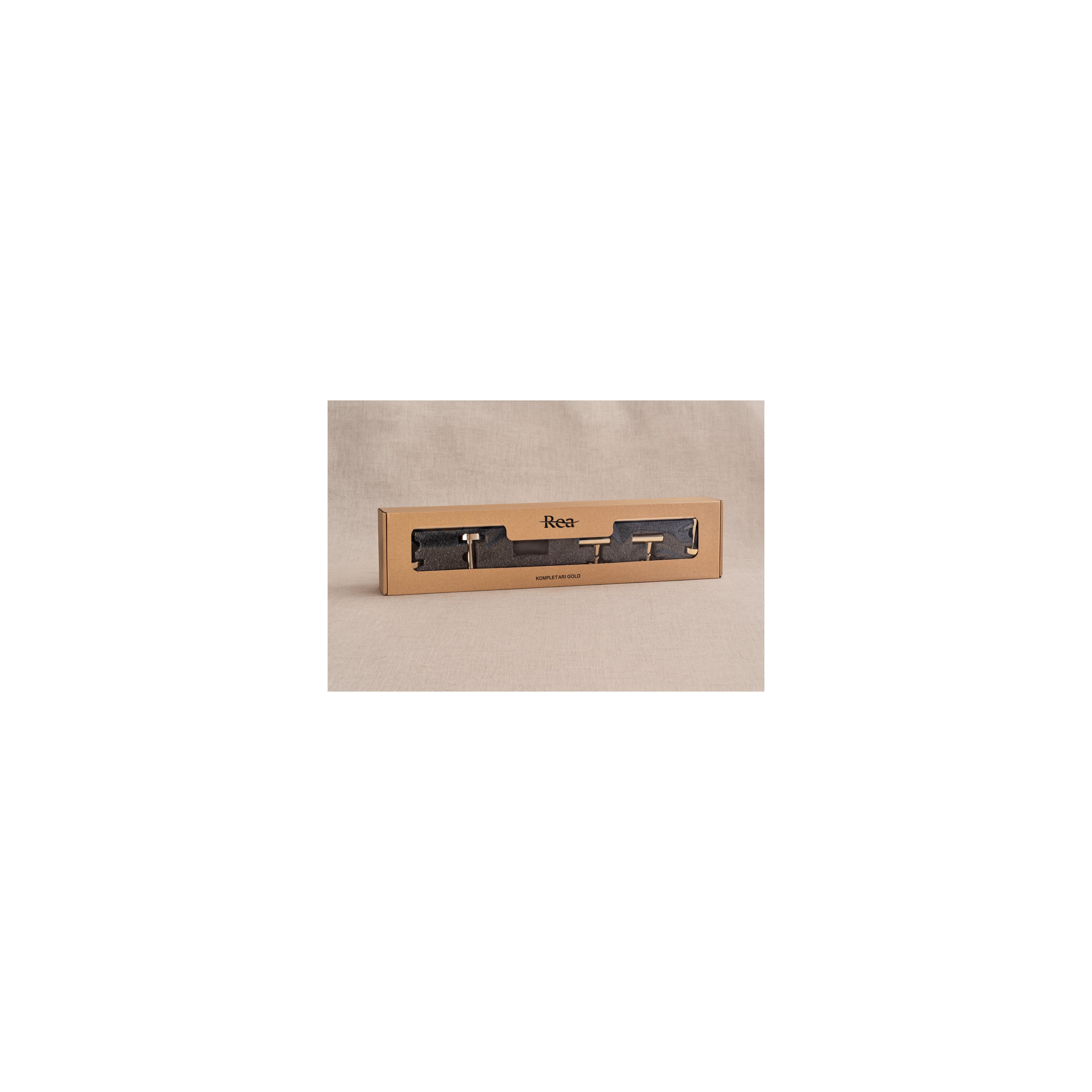 Badezimmer-Accessoire-Set Ari Gold  4-teilig