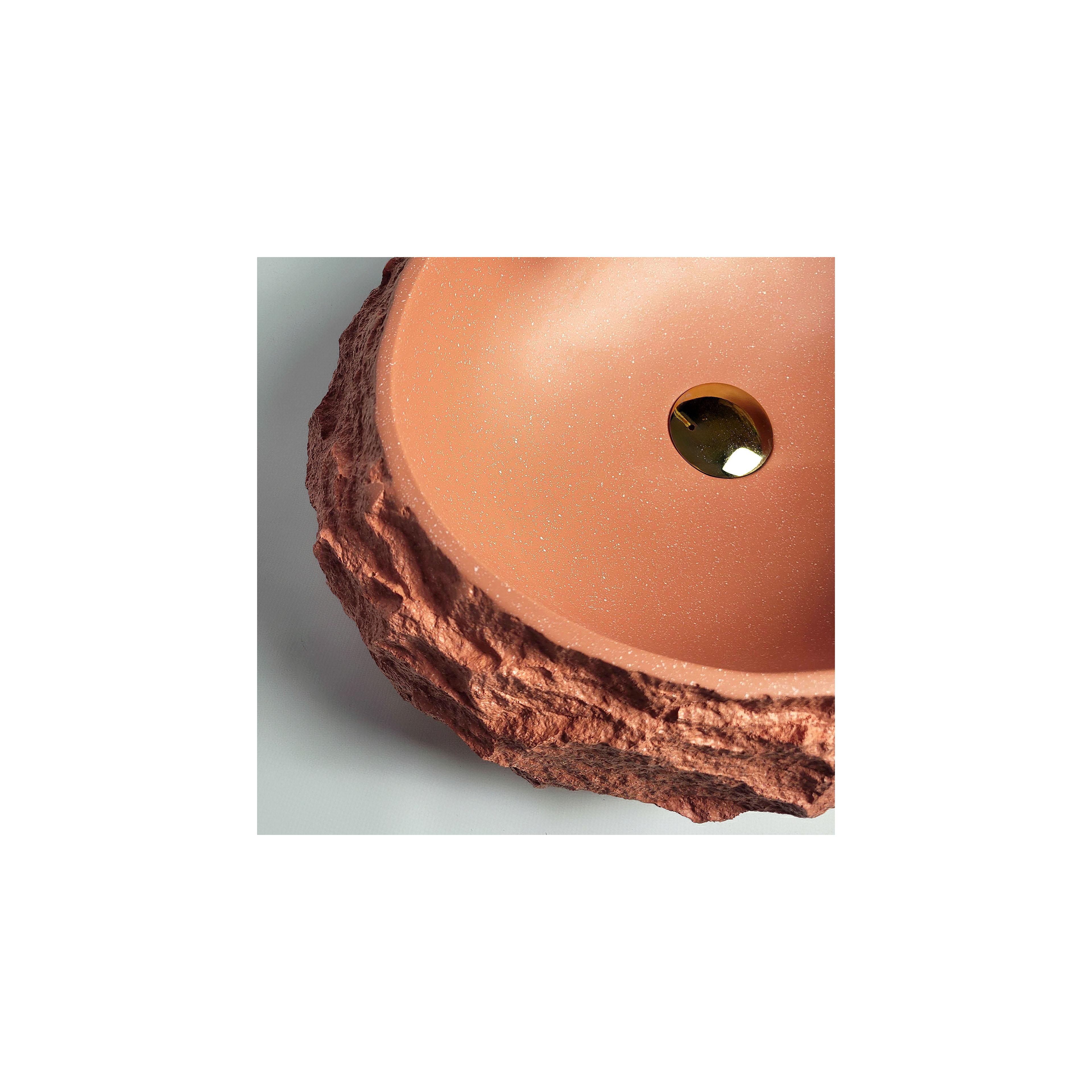 Aufsatzwaschbecken Rea Mika Terracotta