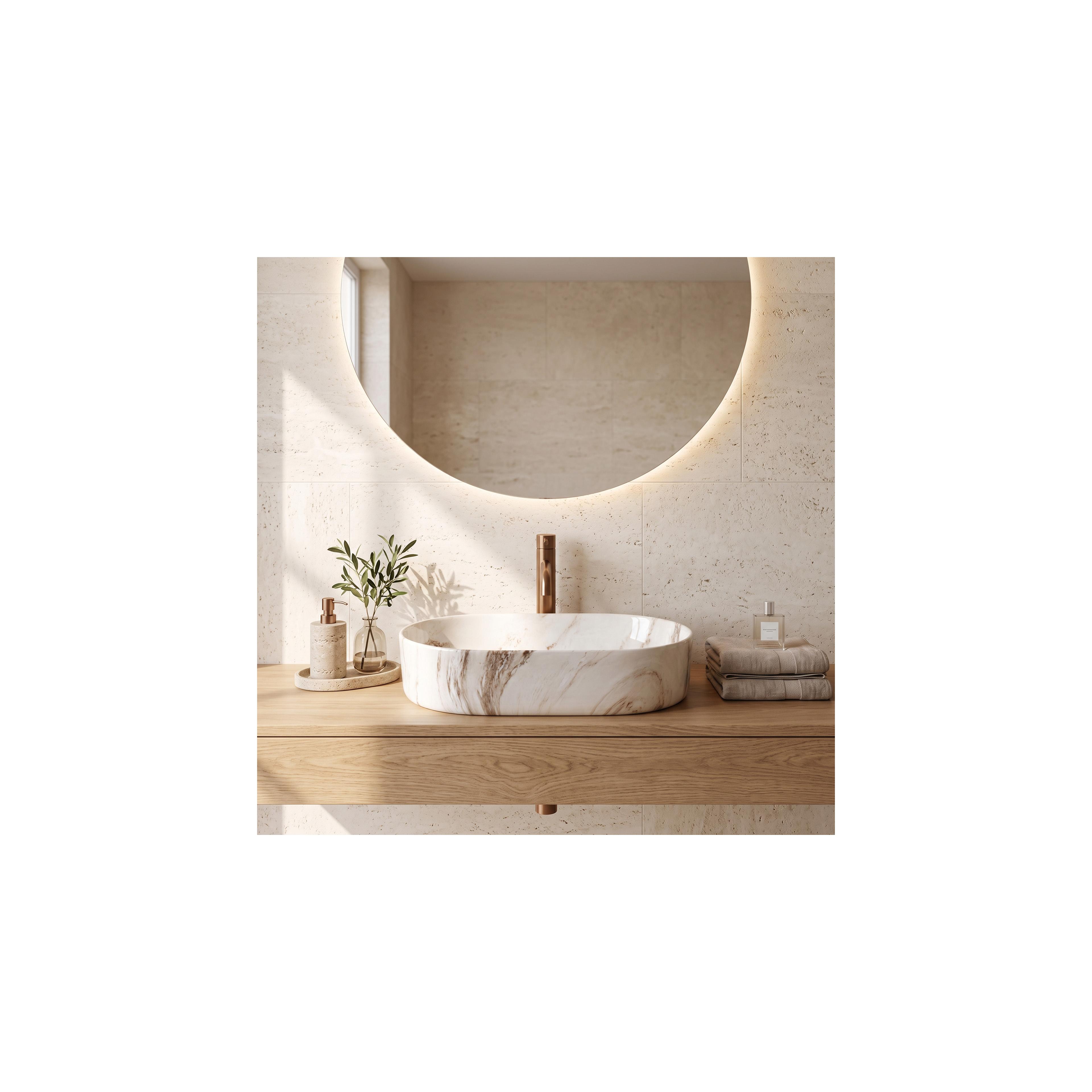 Countertop washbasin REA Nadia 60 Marrone
