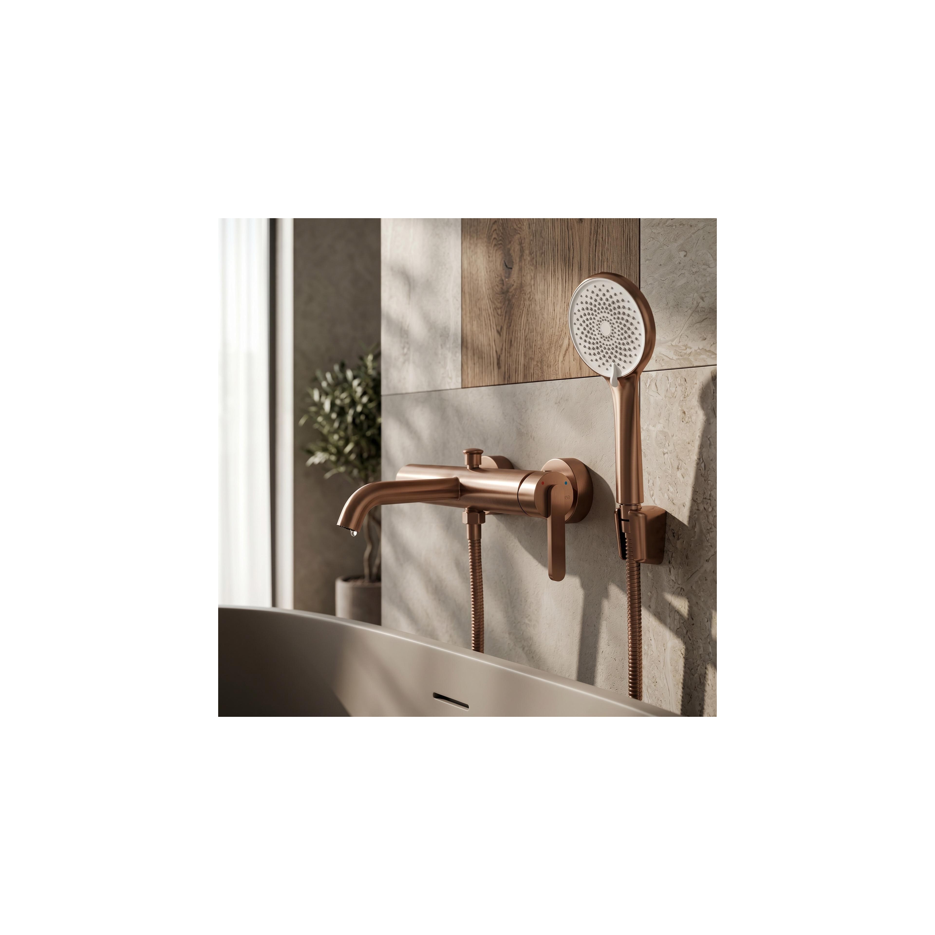 Wannenarmatur REA Ontario Side Brush Copper