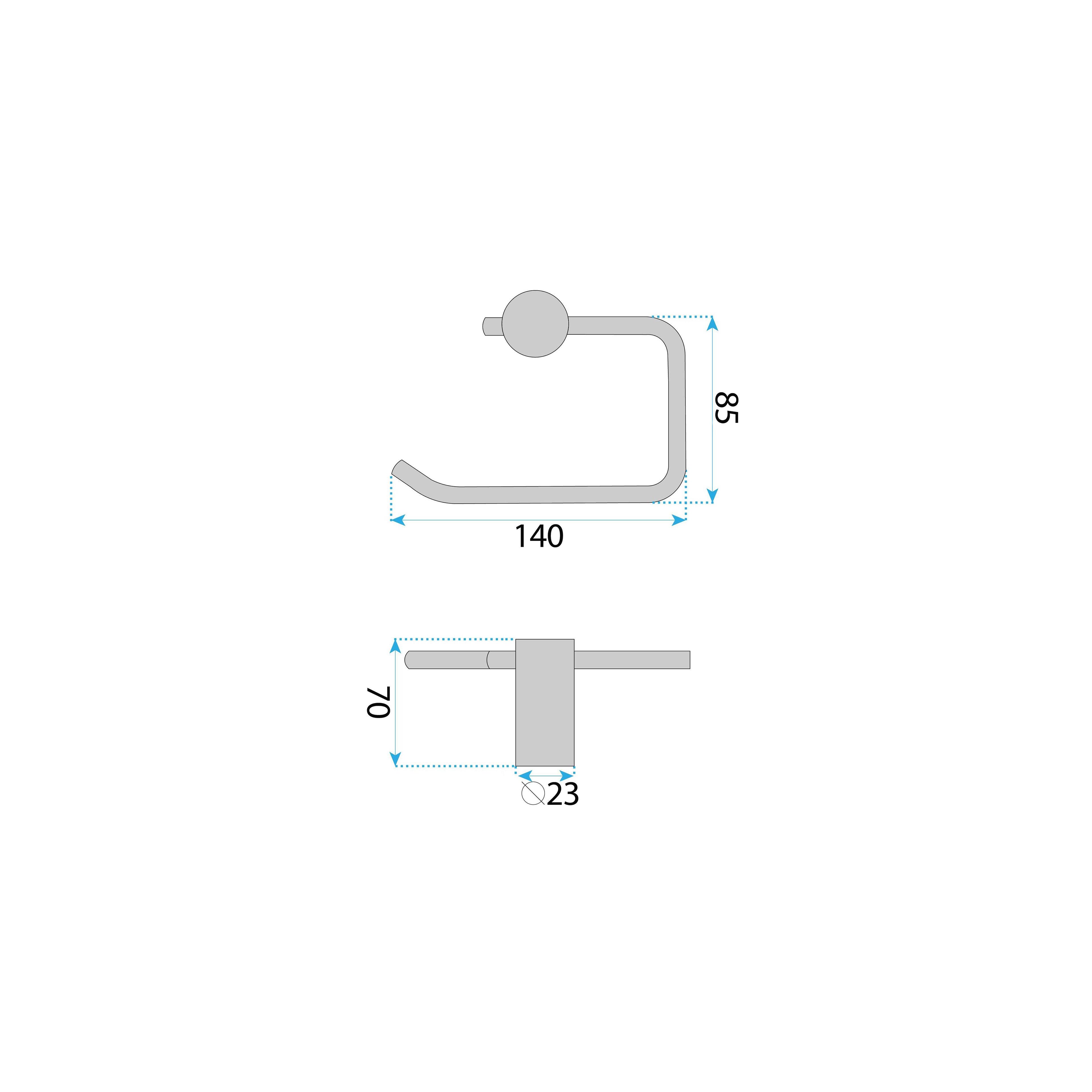 Halter für Toilettenpapier A62309 OTTO Chrome
