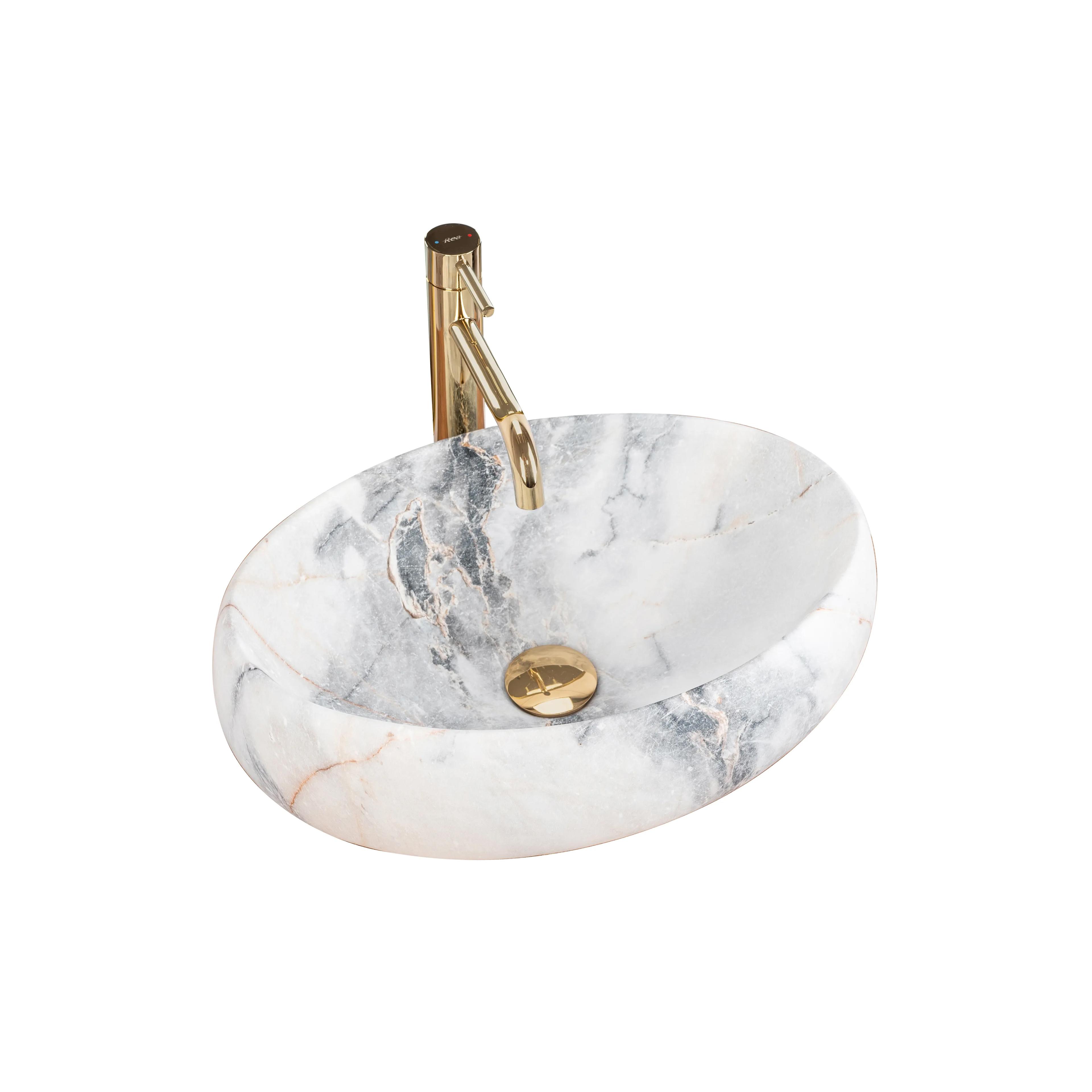 Countertop washbasin Rea Linda Granit Mat