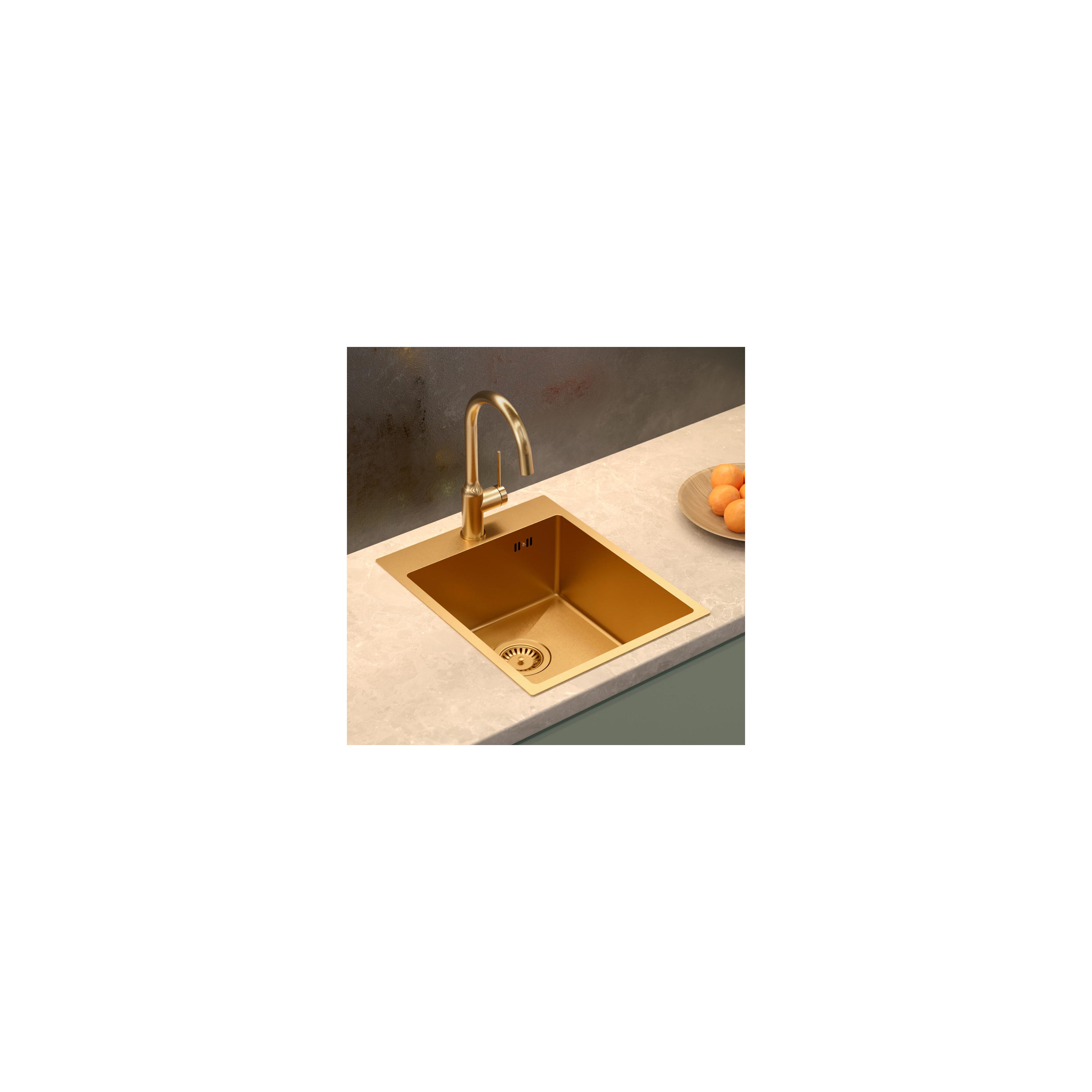 Edelstahlspüle RUSSEL 90 COPPER