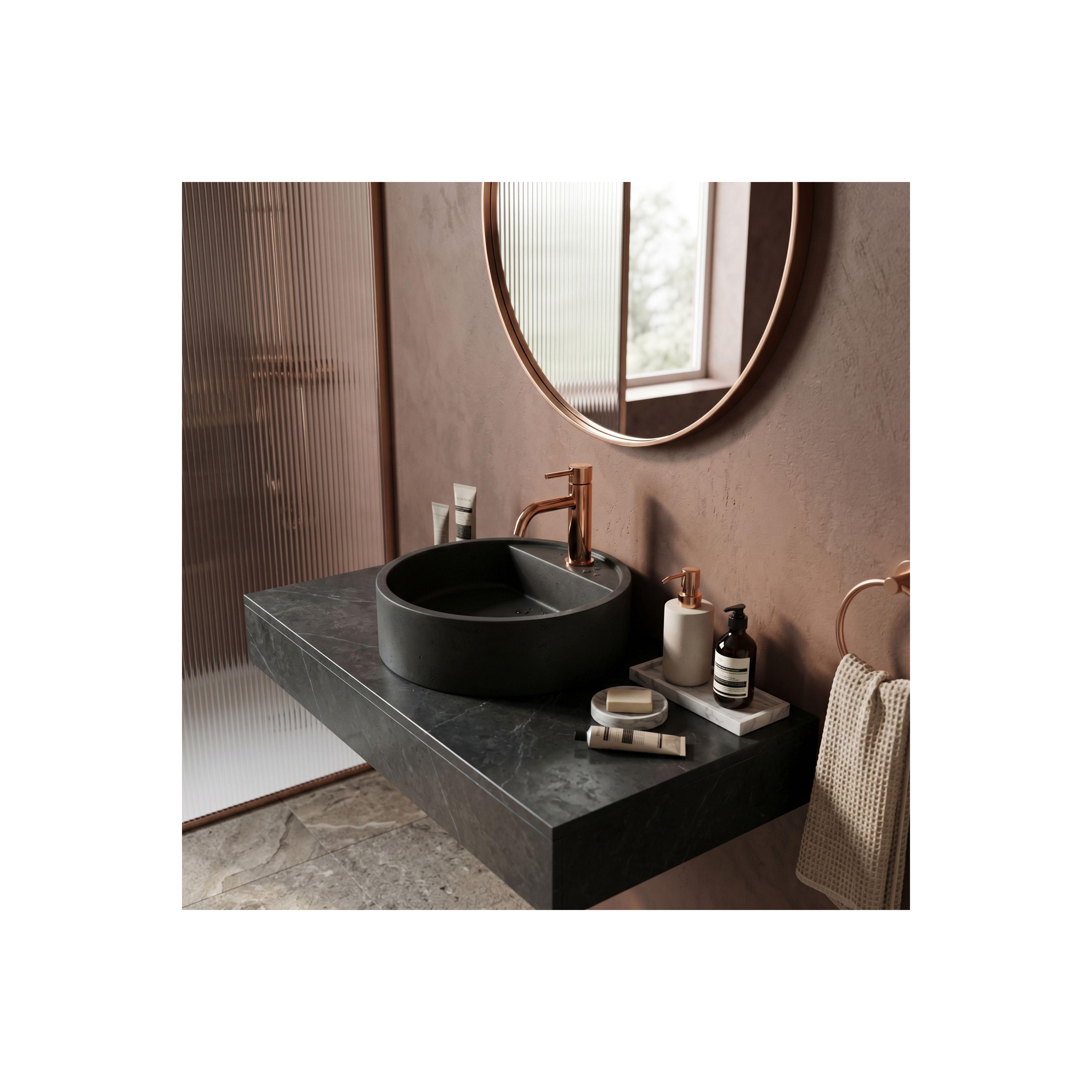 Bathroom faucet Rea Lungo Copper Low