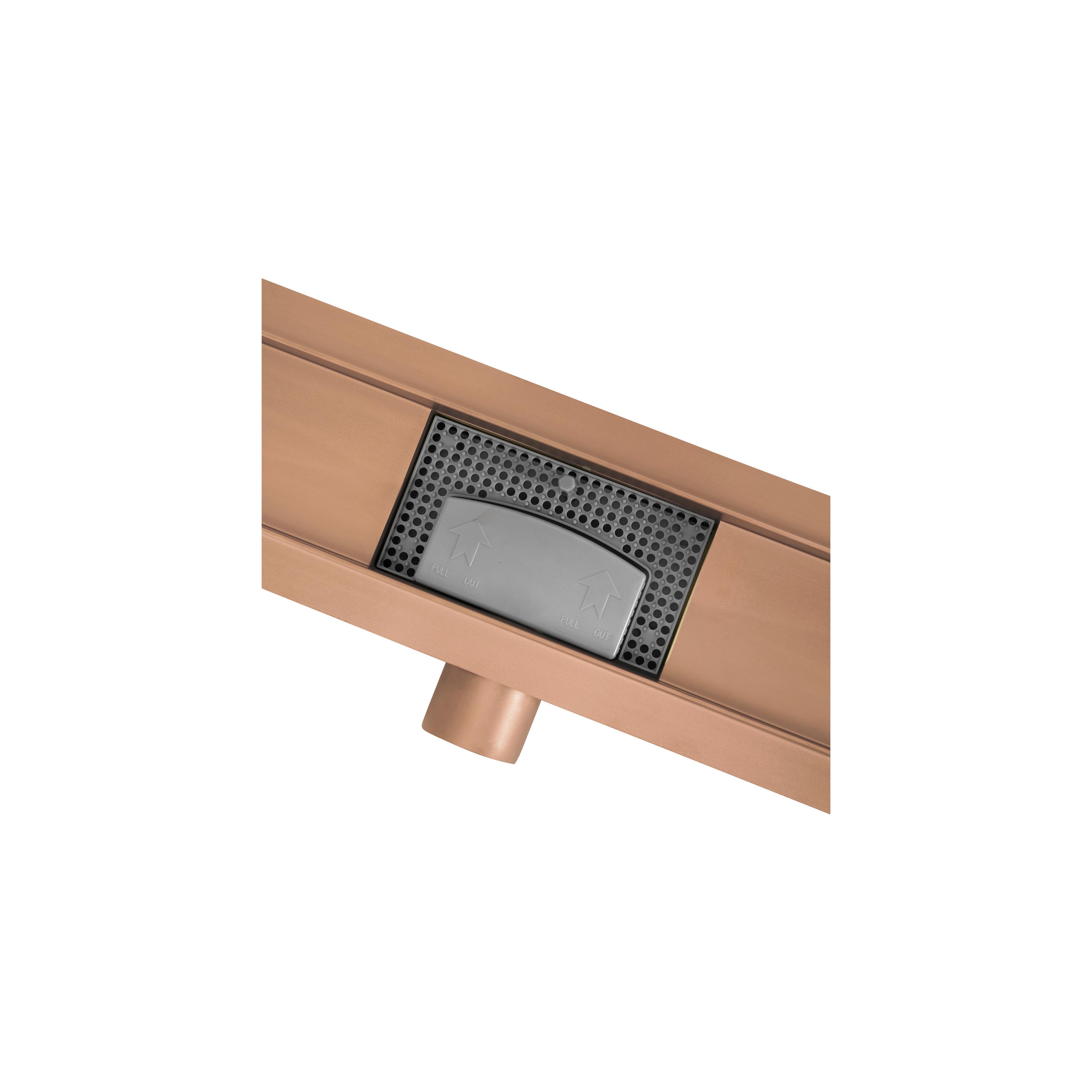 Duschrinne Rea Neox brush copper 50