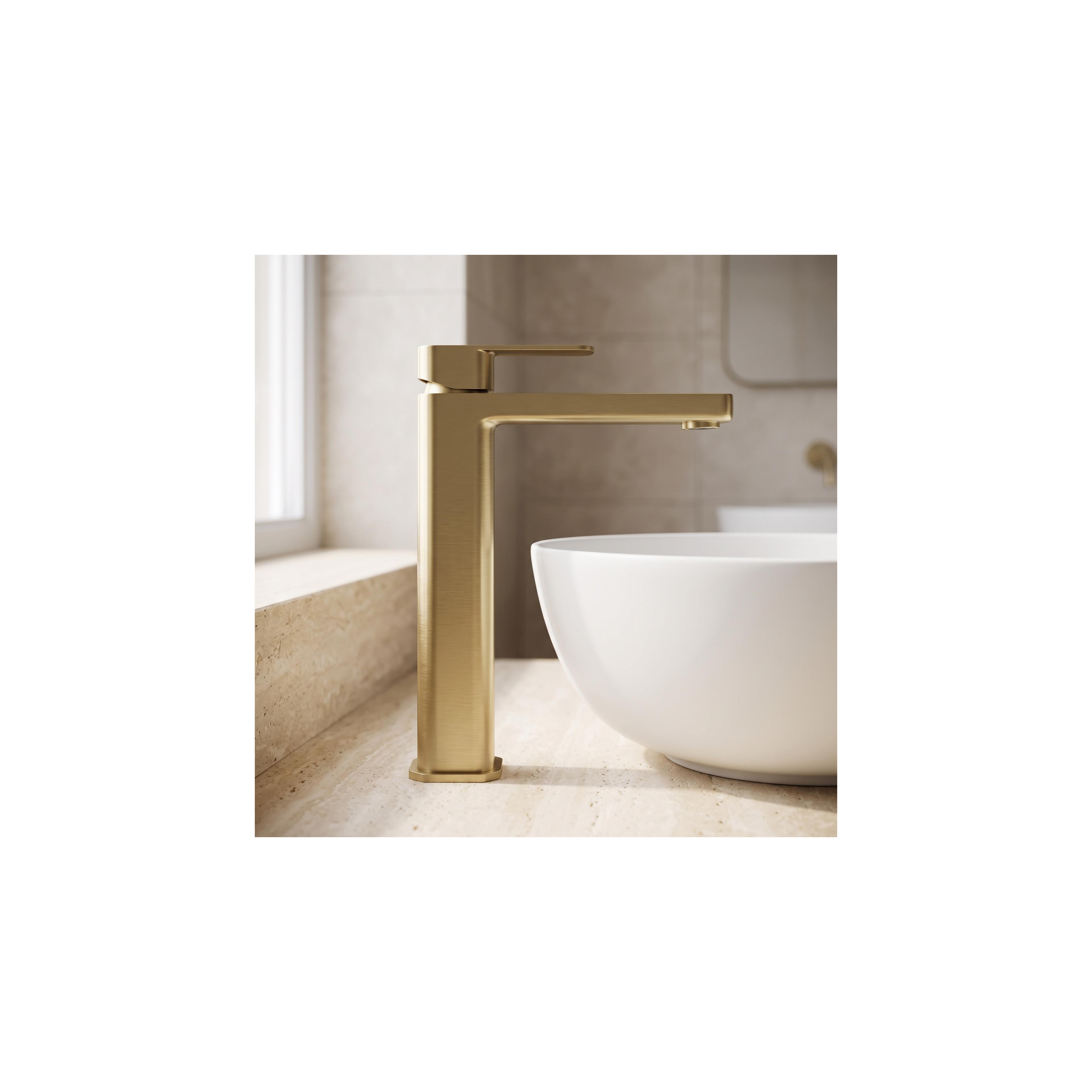 Waschbeckenarmatur Rea Arlo Brush Gold