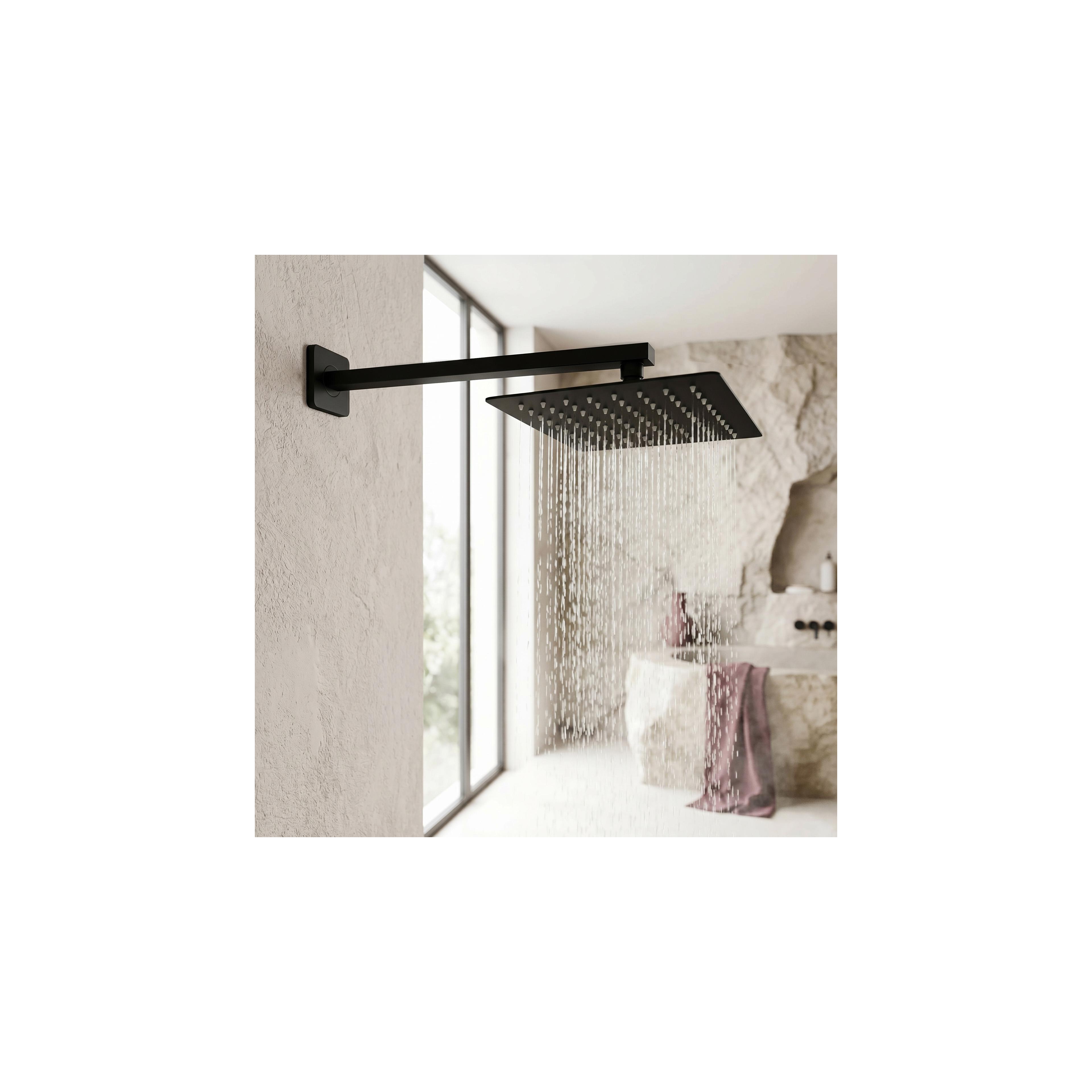 Kvadratna tuš ruža REA JS-P015B 25cm Black