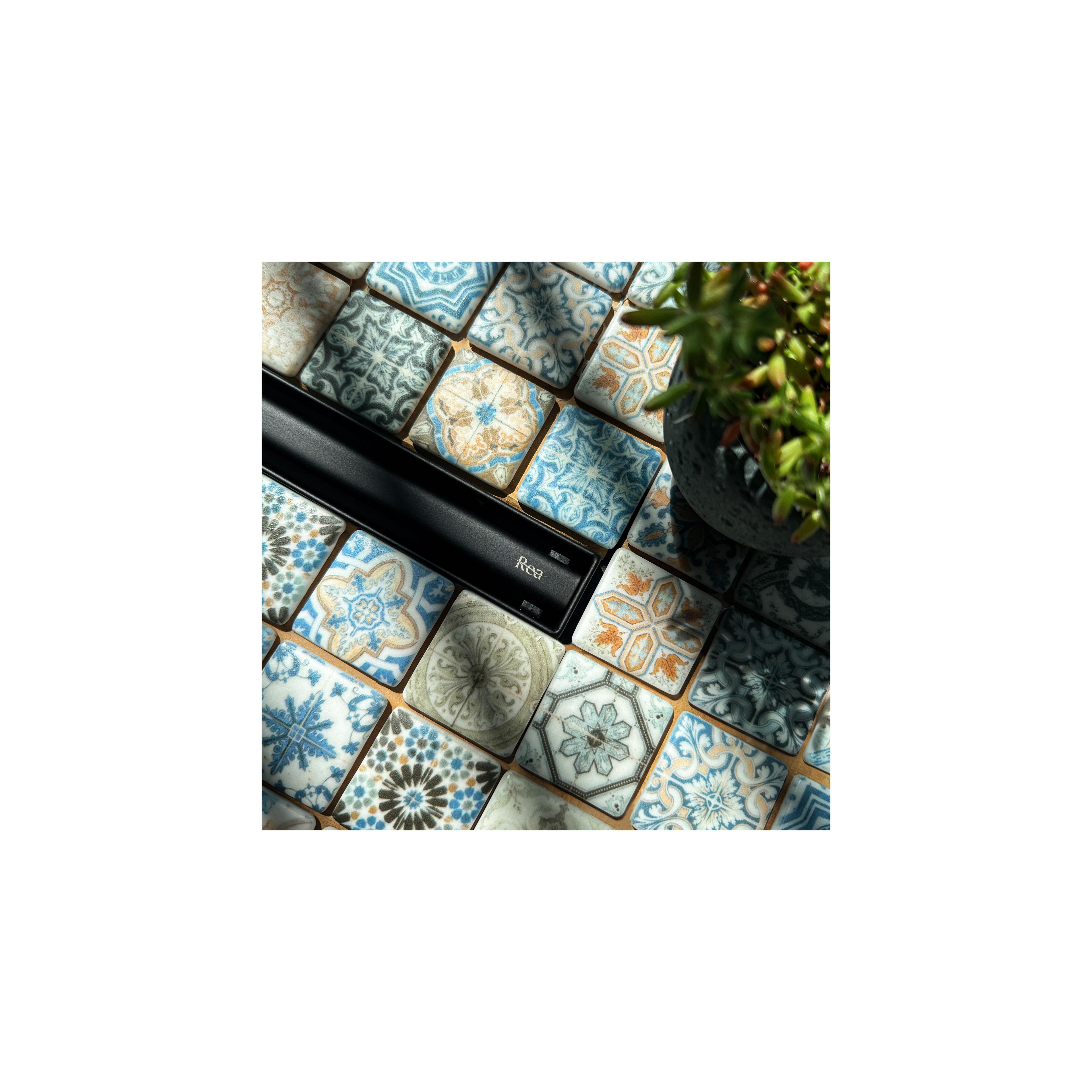 REA Neox Slim pro Dreno Linear Preto 80