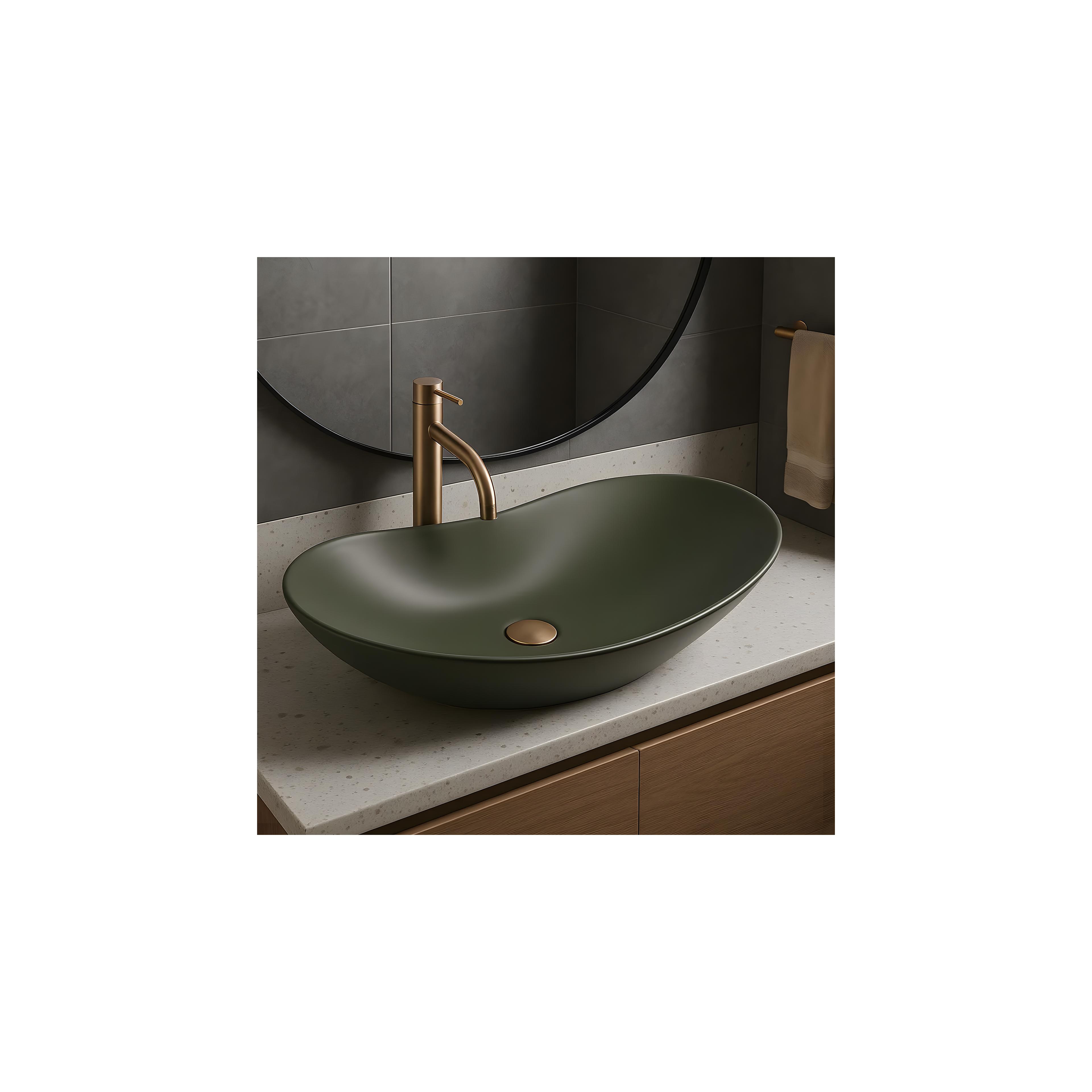 Countertop Basin Rea Royal Olive Matt
