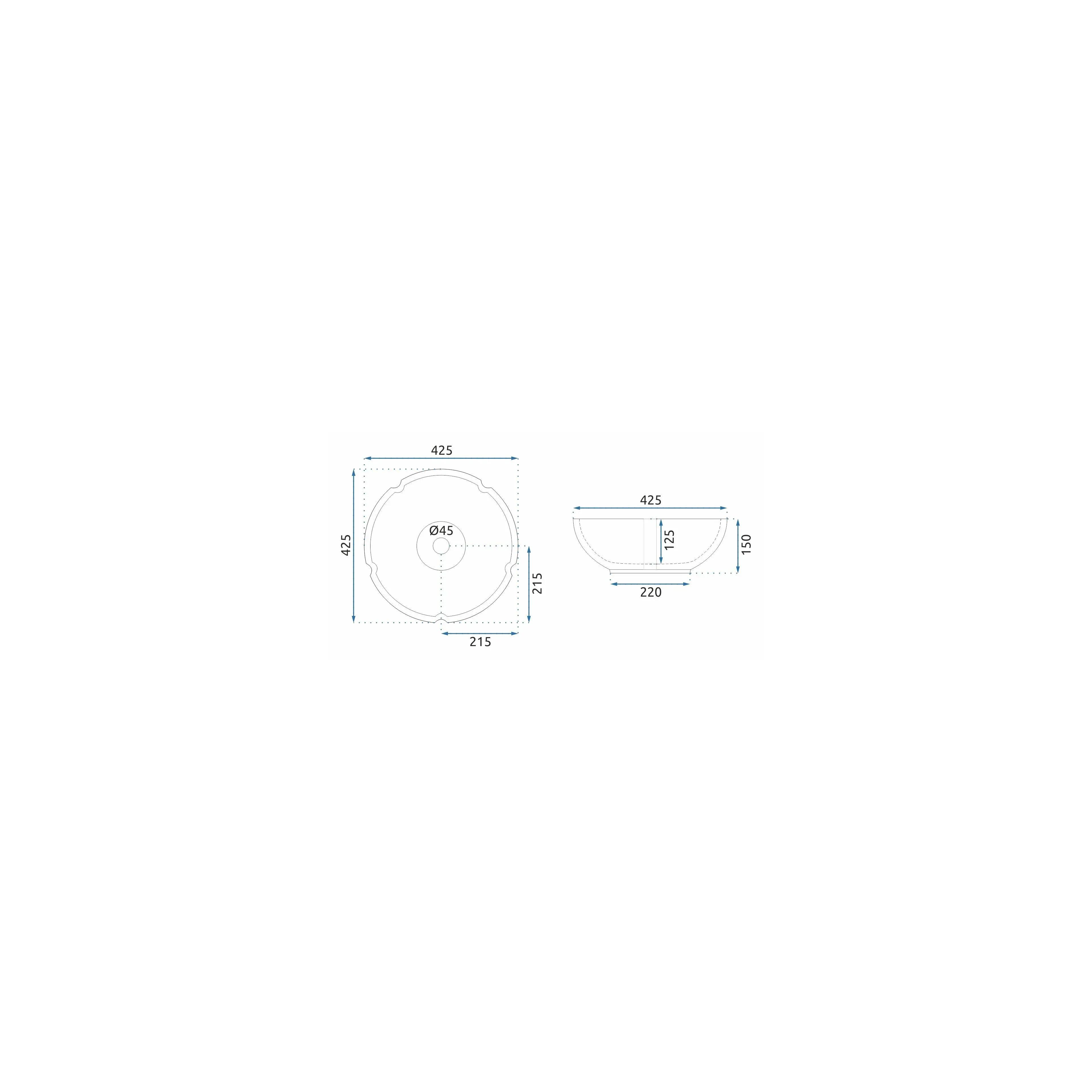 Countertop basin Rea Sevilla