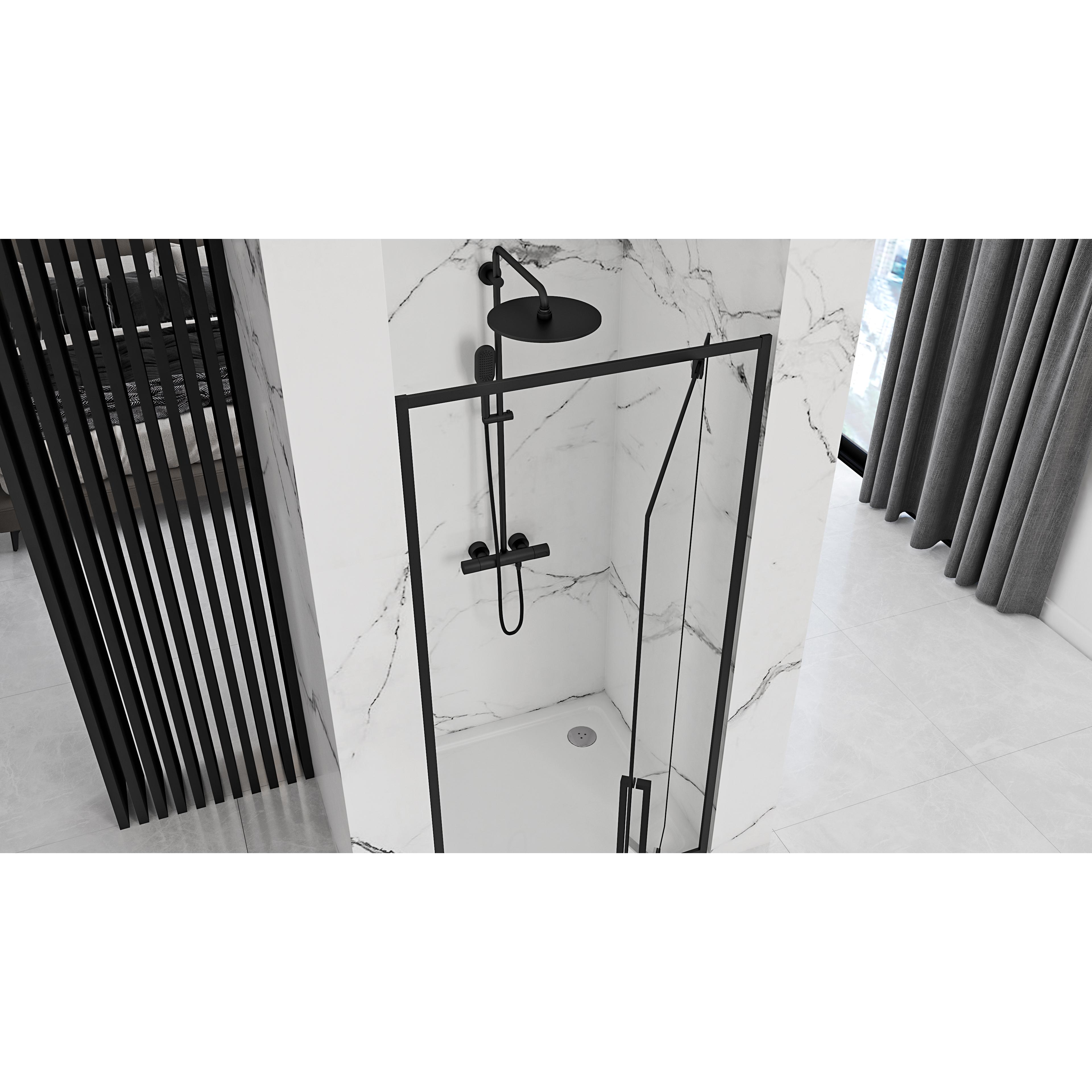 Porte de douche à entrouvrir Rapid Swing 80