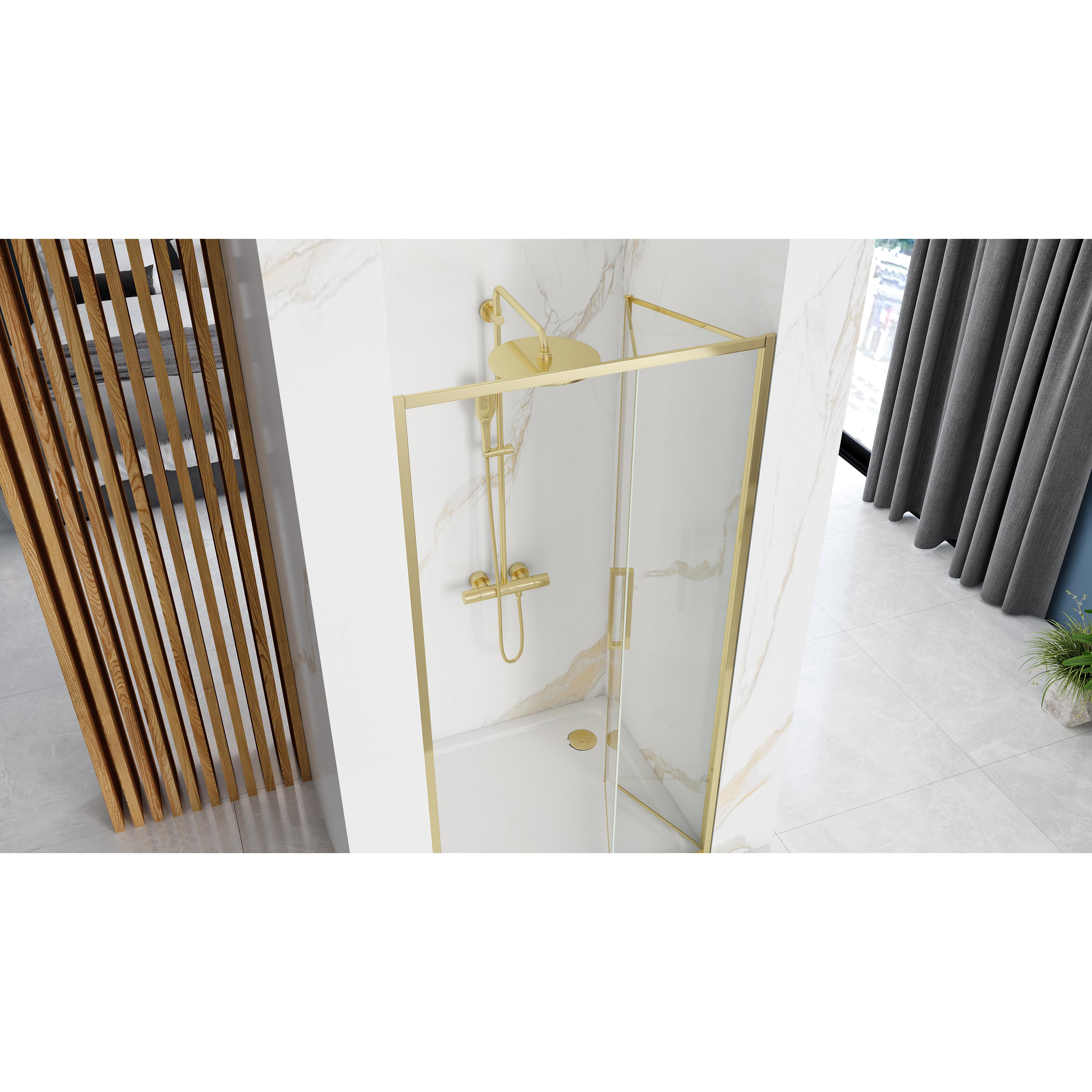 Tuš vrata REA Rapid Fold 80 Gold