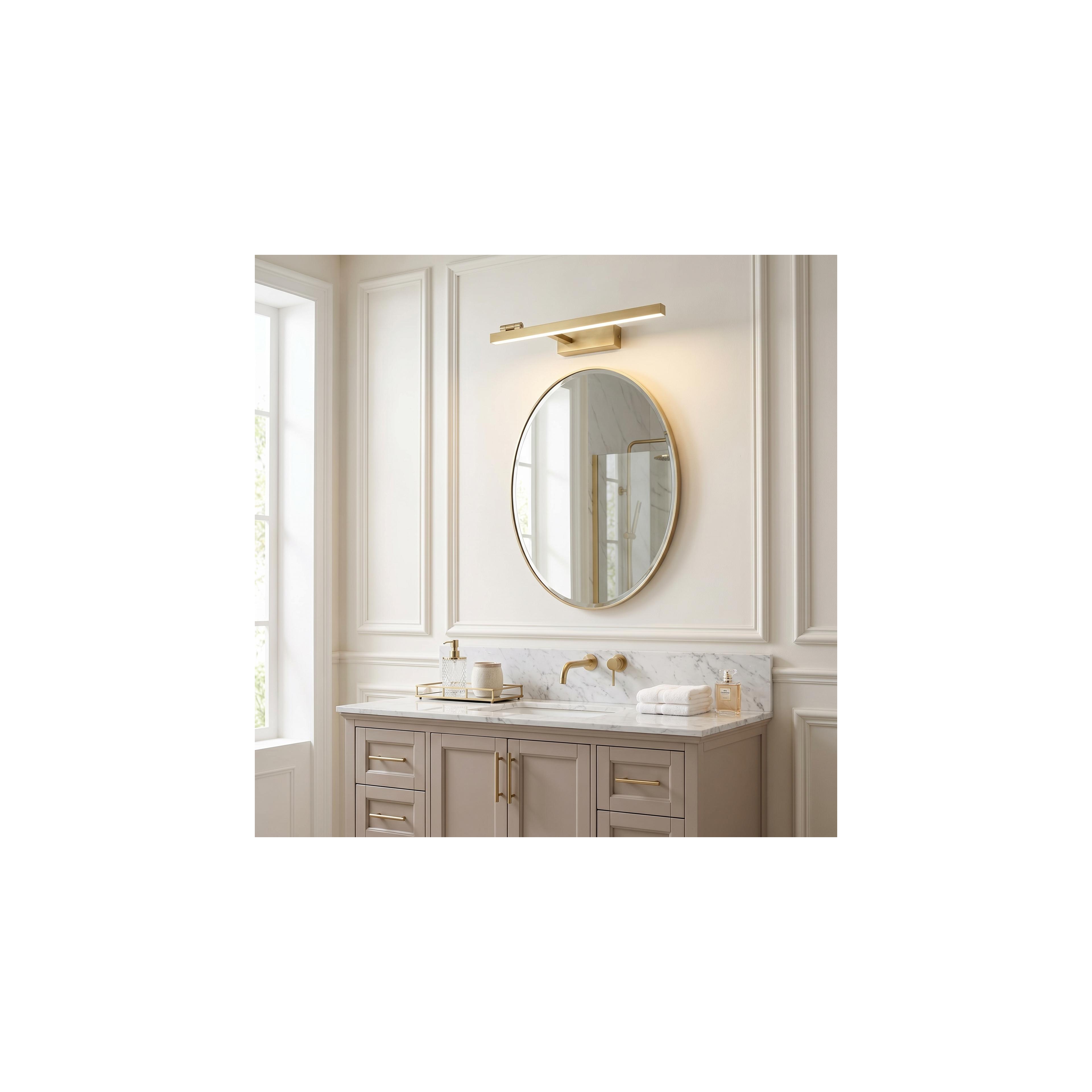 Bad LED-Wandleuchte SWE031-1W 40cm Brush Gold