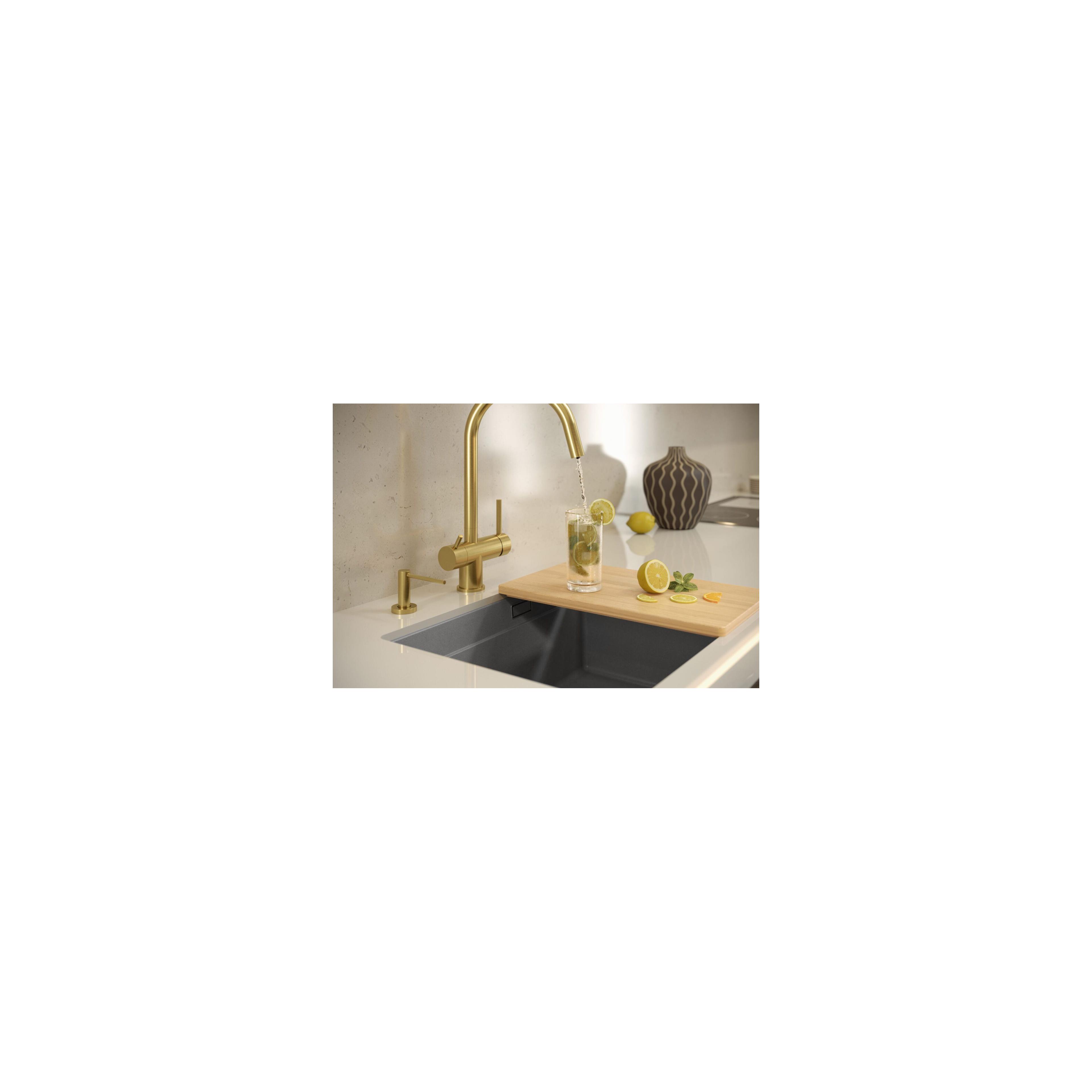 Νεροχύτης Logan 56 x 45  cm , B 21.5 cm   Μαύρος Μεταλλικός γρανίτης