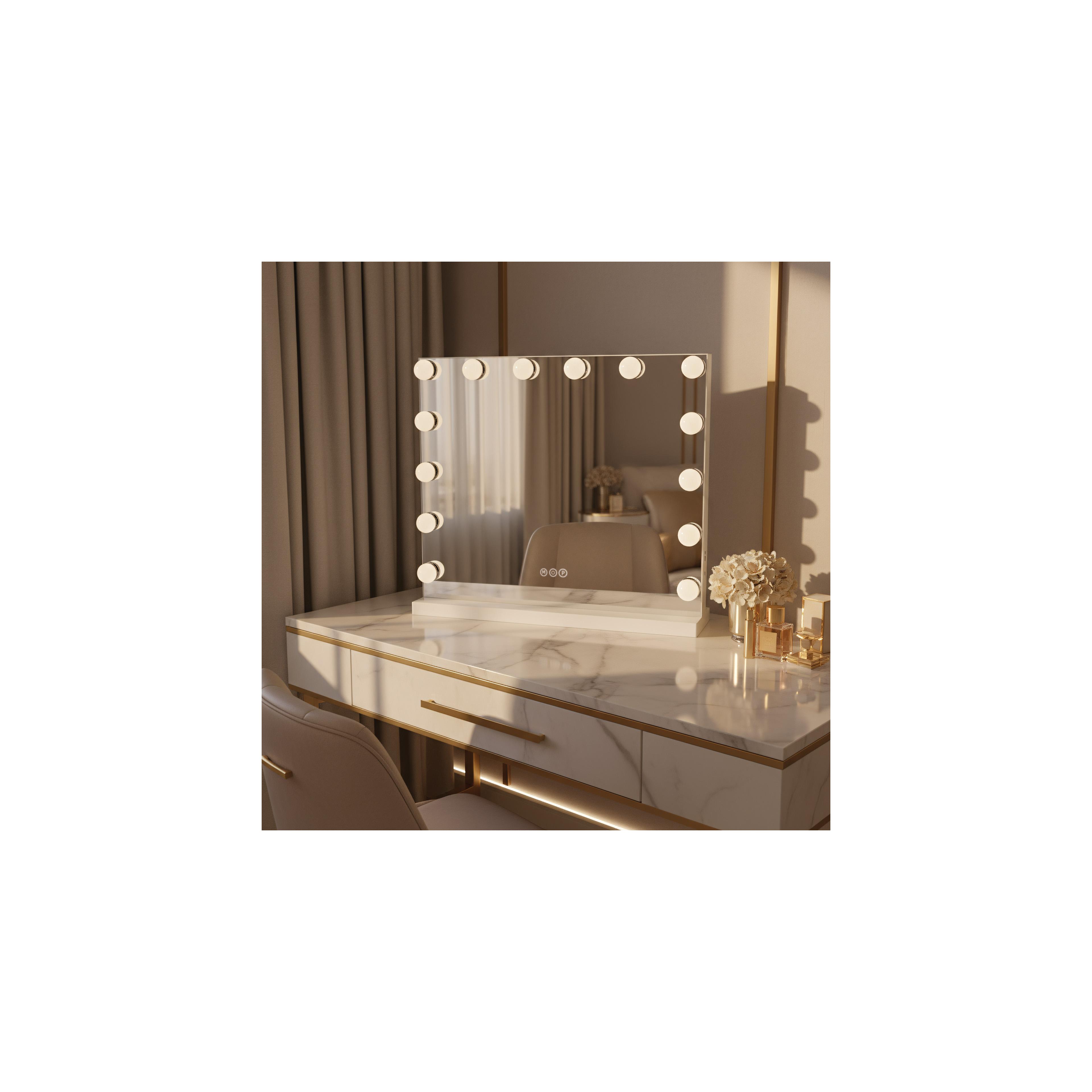 Spiegel LED HOLLYWOOD White