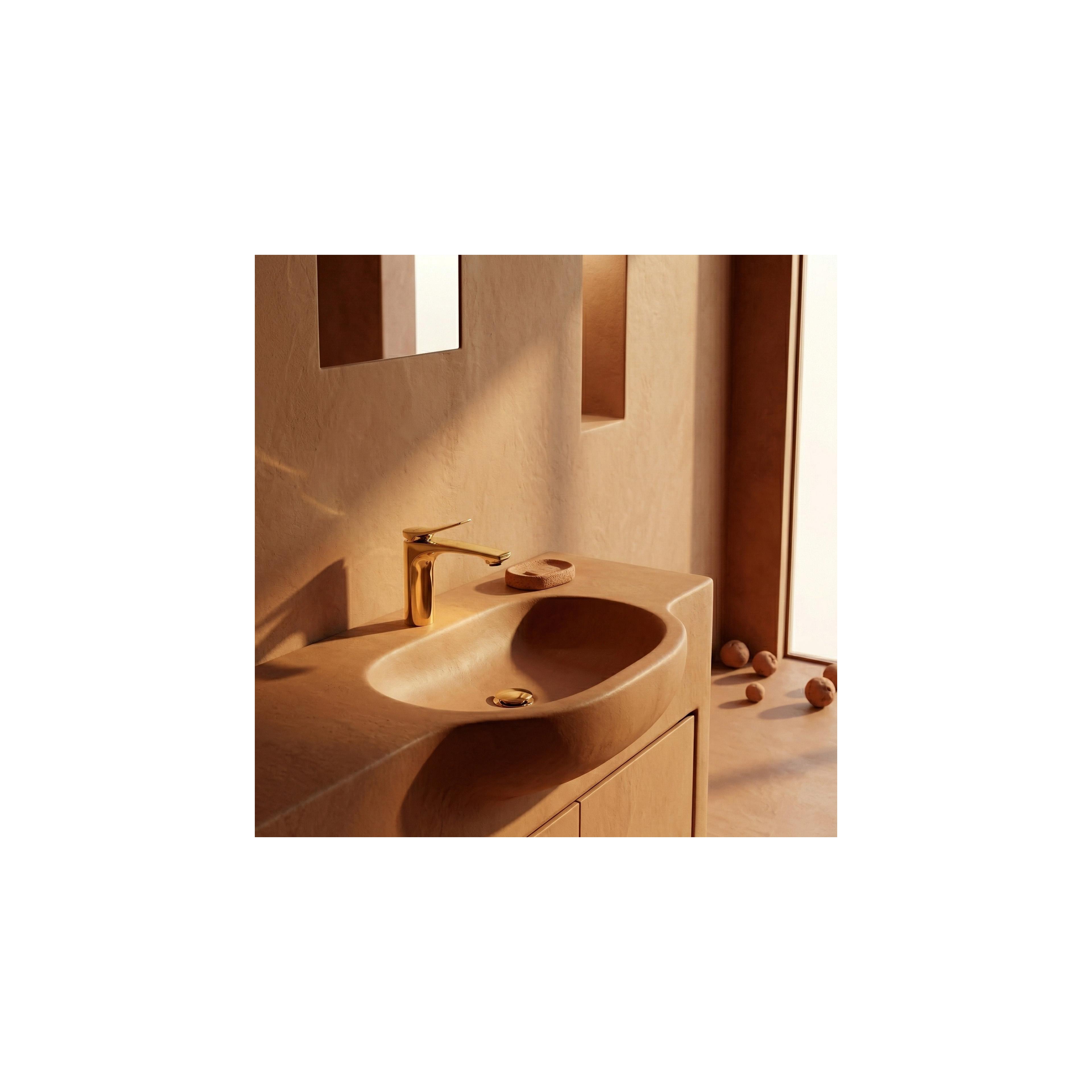 Bathroom faucet PREMIUM Rea Vision Gold Low